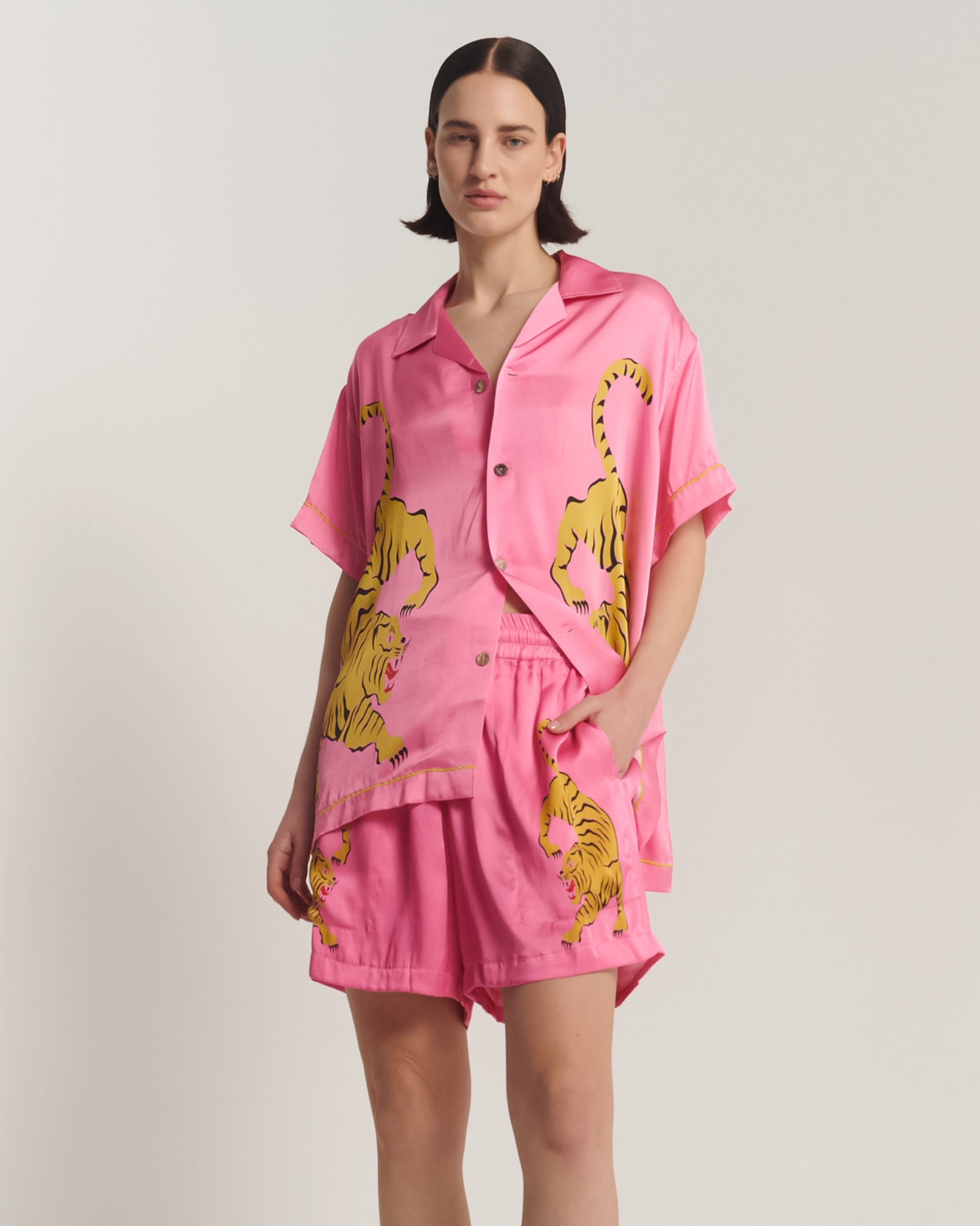 Crouching Tiger Silk Shirt