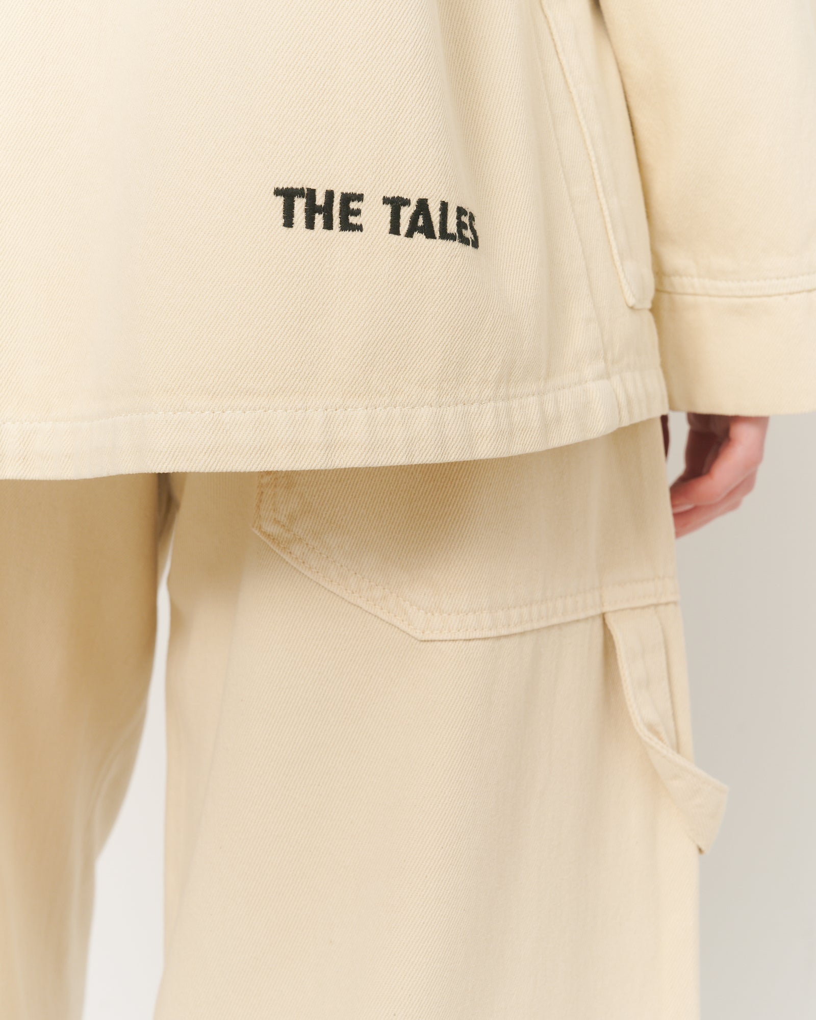 The Tales – Jeans-Overshirtjacke mit Blumenmuster