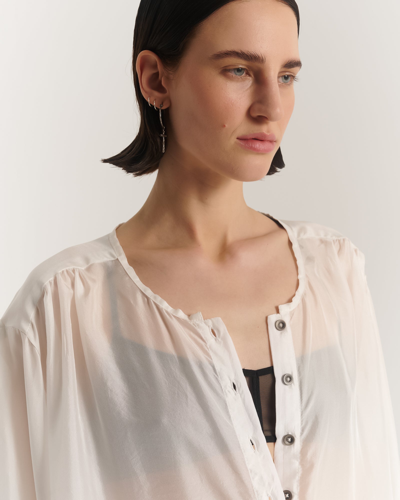 詩人シルク羽二重ロングライントップ