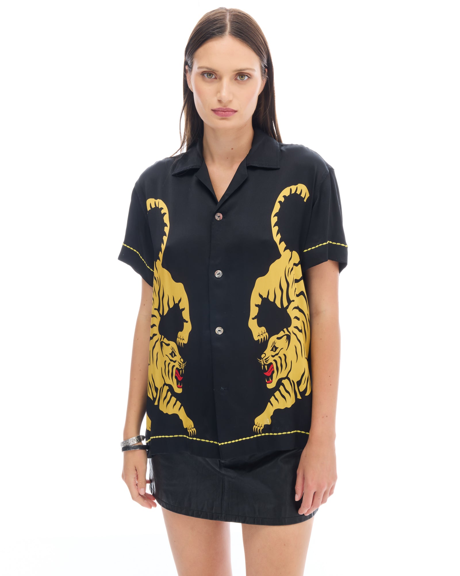 Seidenhemd „Crouching Tiger“
