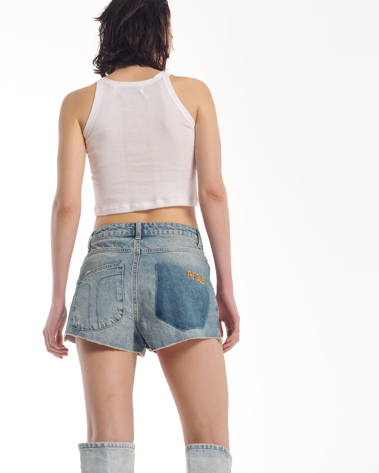 The Tales Panelled Denim Short