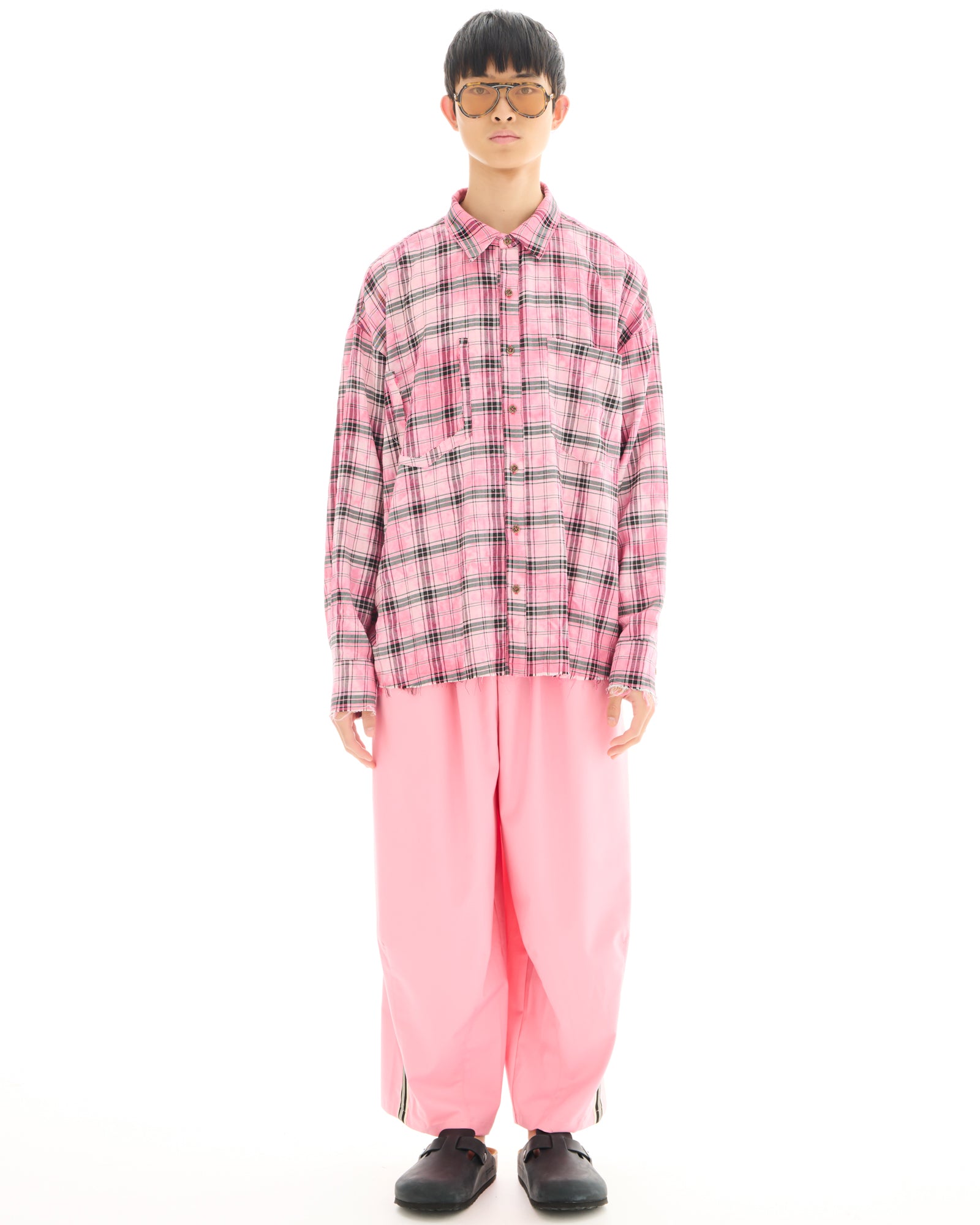 Washed Oversized Willow Check Shirt