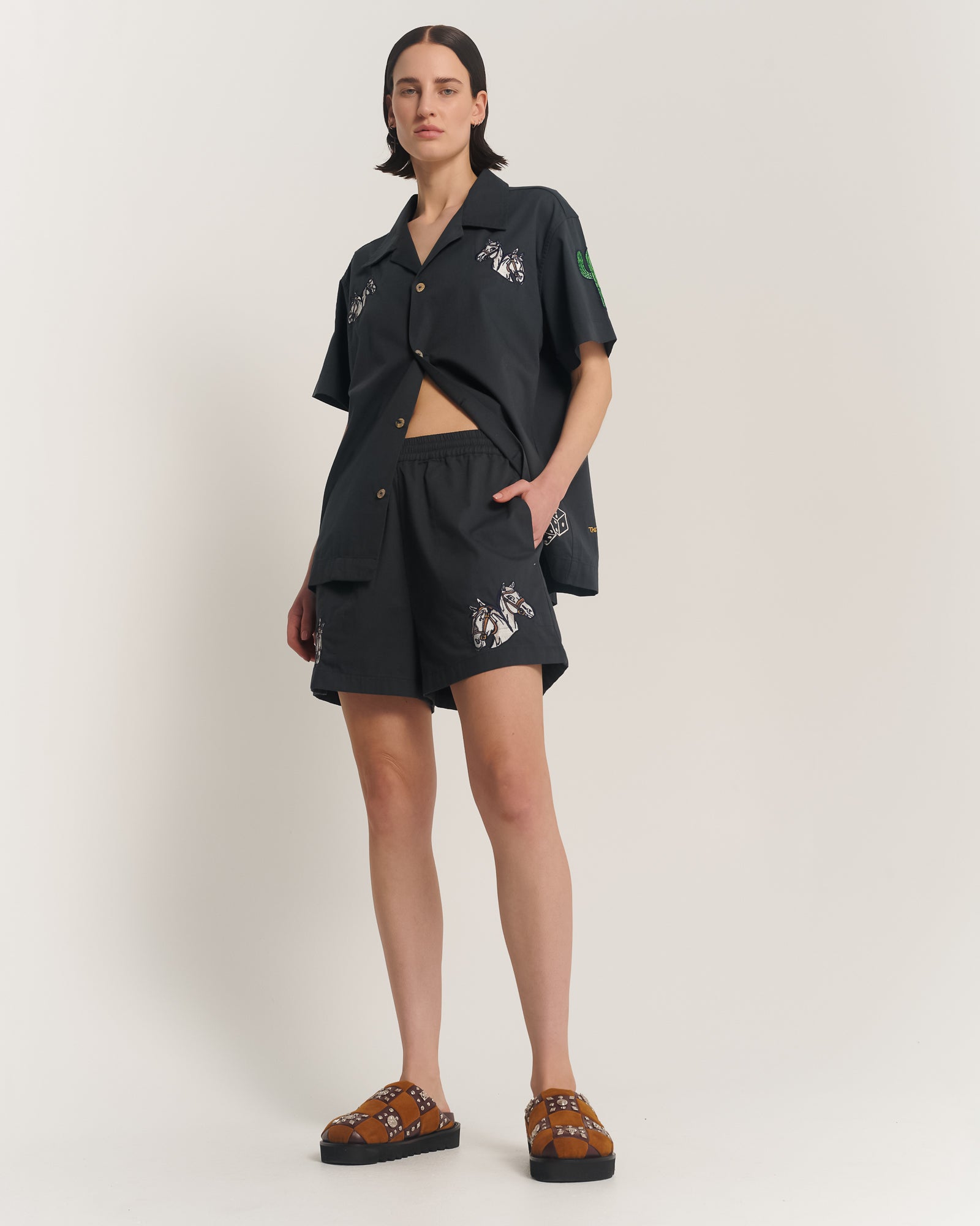 Roll The Dice Embroidered Shorts - Limited Edition 1 of 1