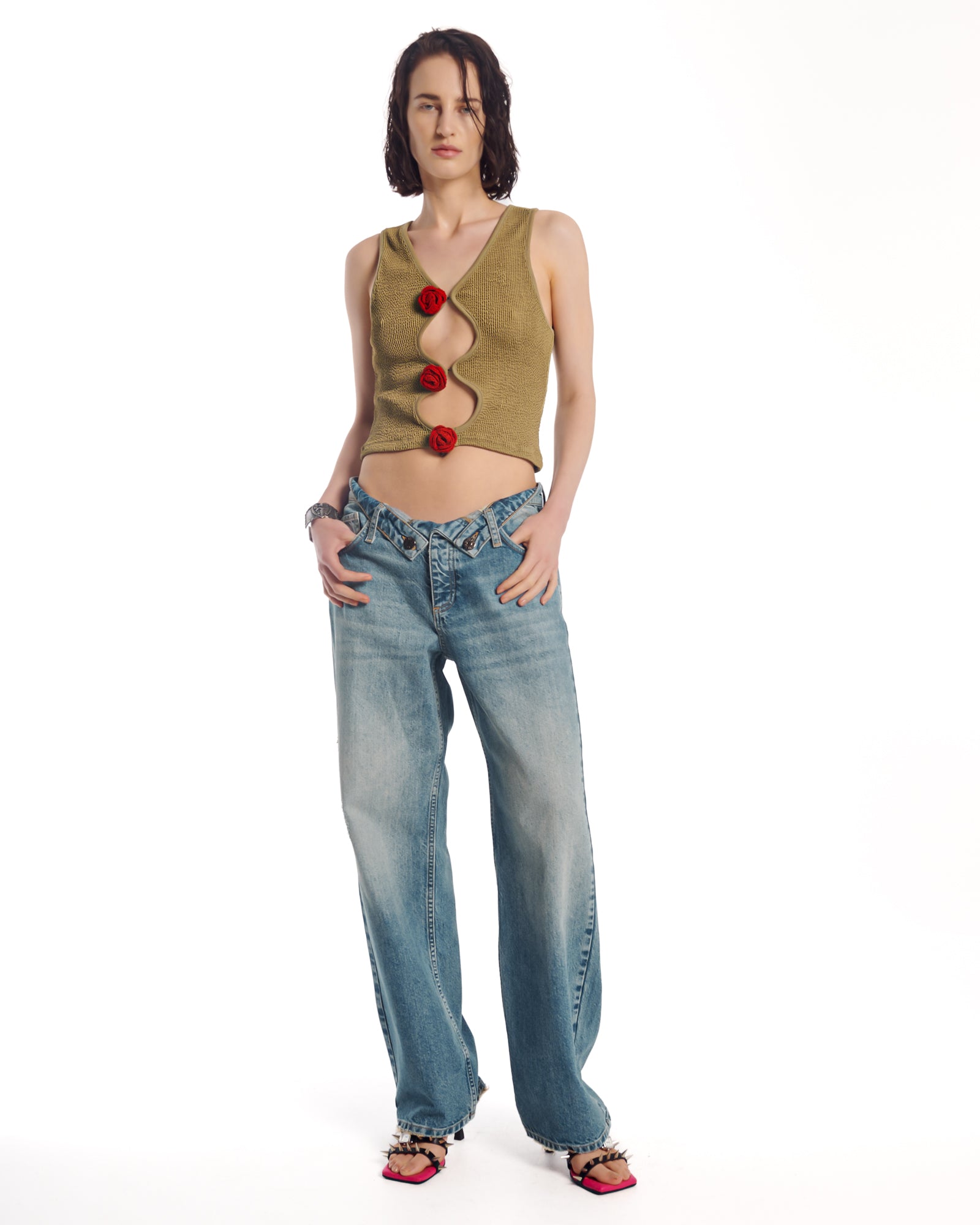 The Tales Rolled Waist Denim jean