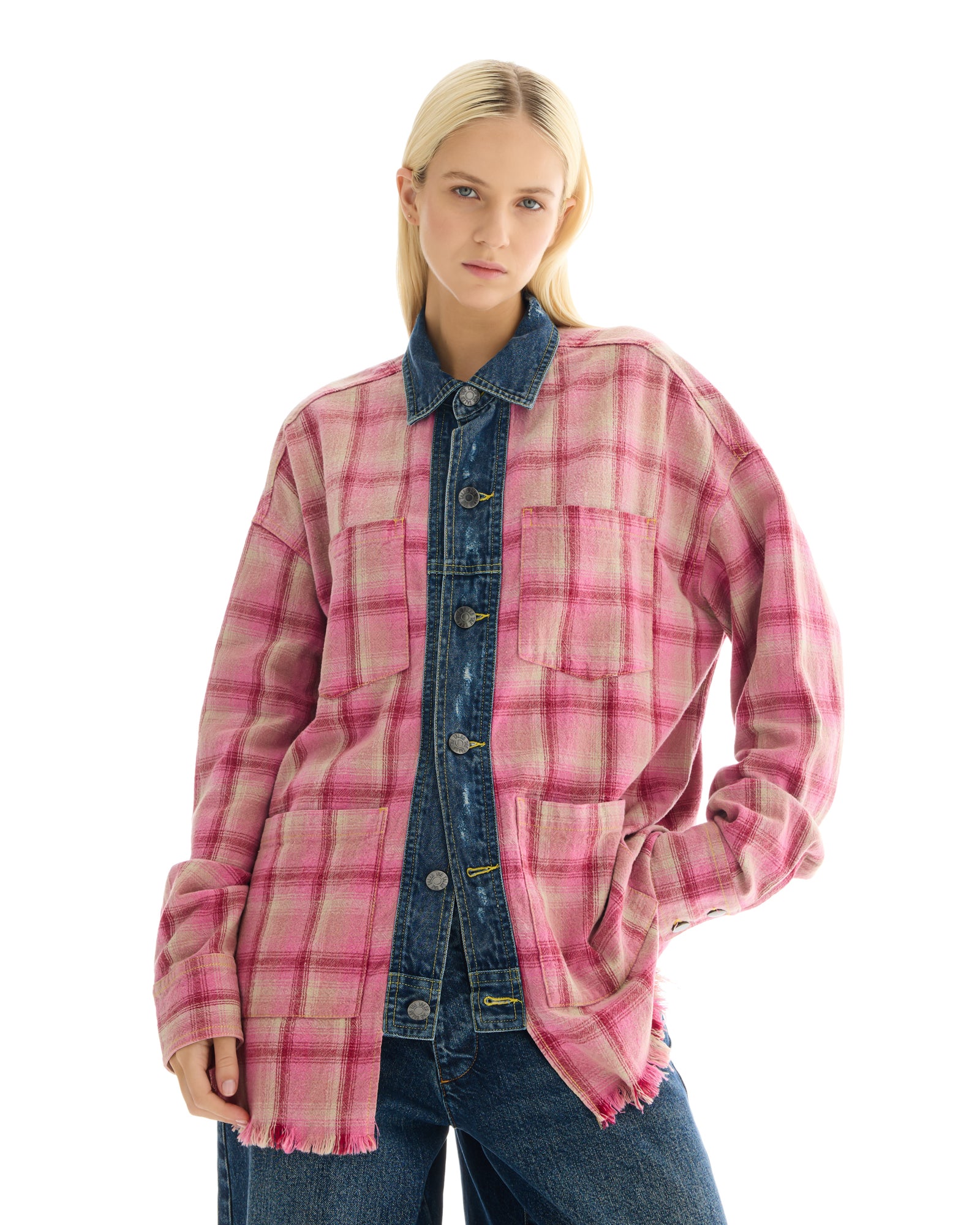 ザ・テイルズ ヴィンテージウォッシュフランネルシャツ