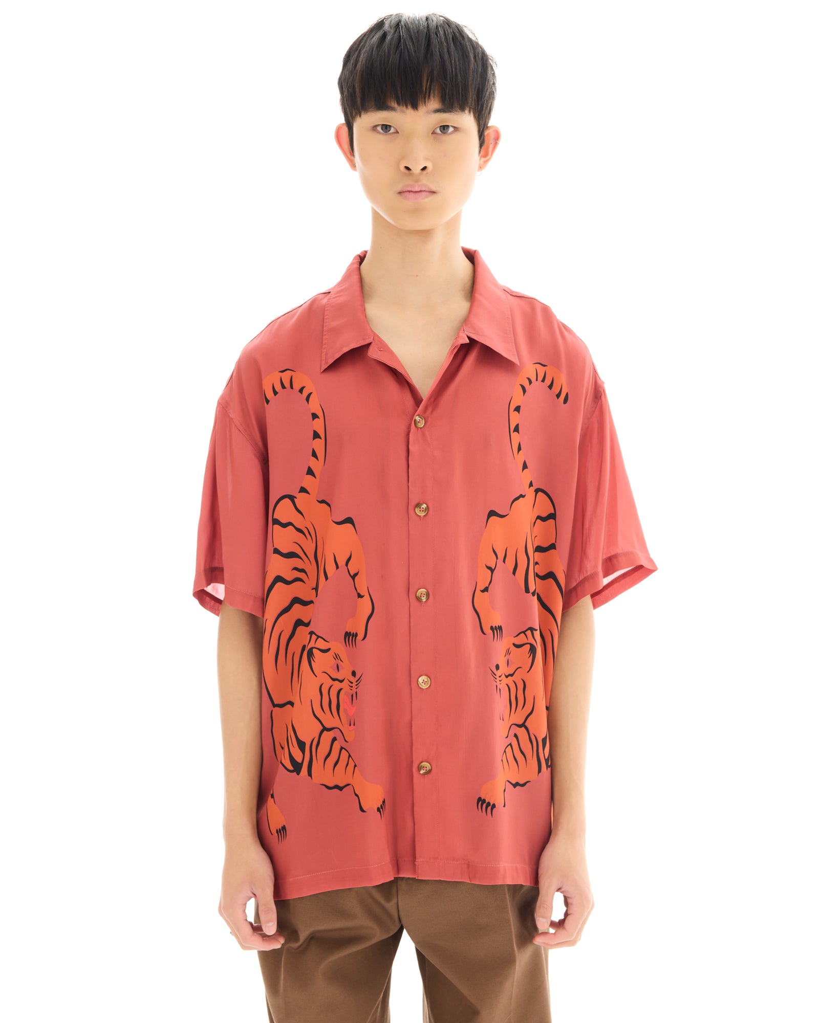 Seidenhemd „Crouching Tiger“