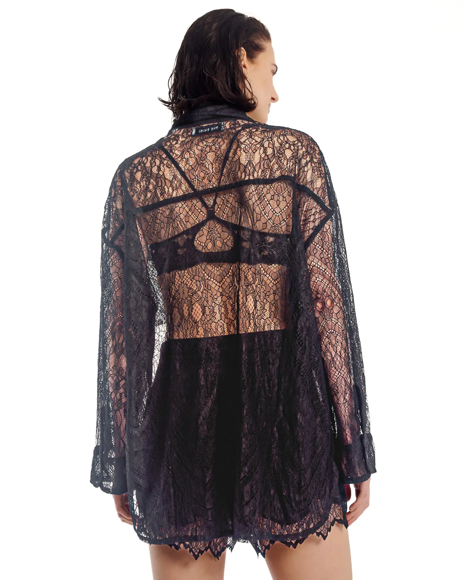 The Tales Chantilly Lace Shirt by THE TALES - back view