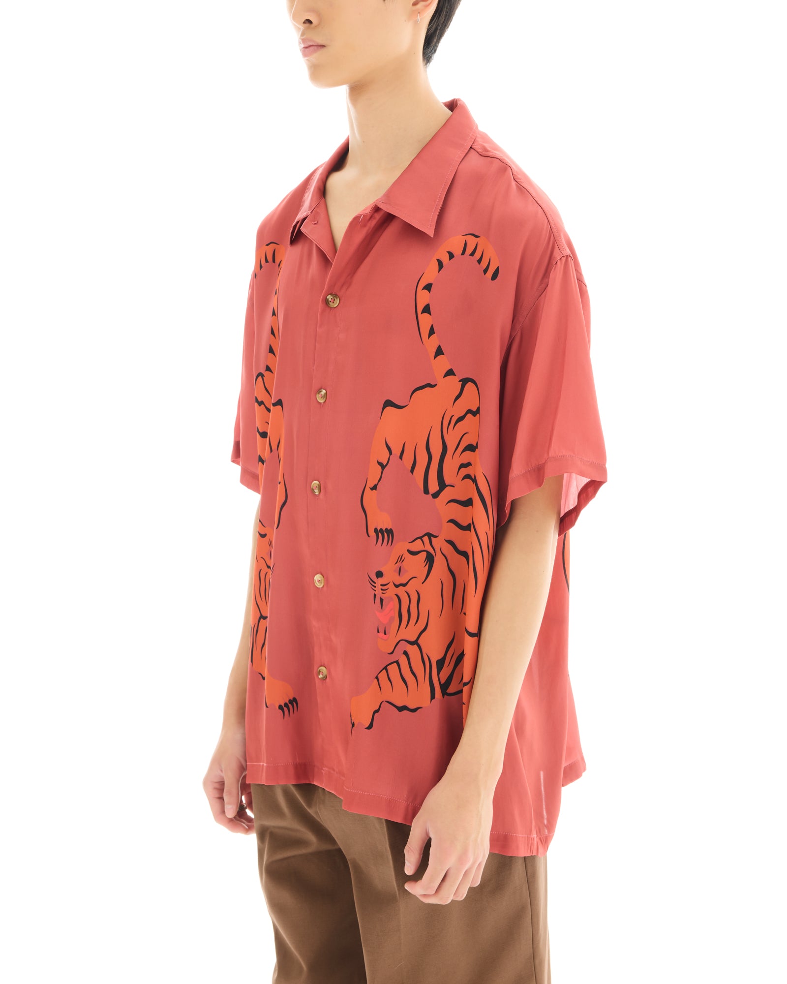 Seidenhemd „Crouching Tiger“