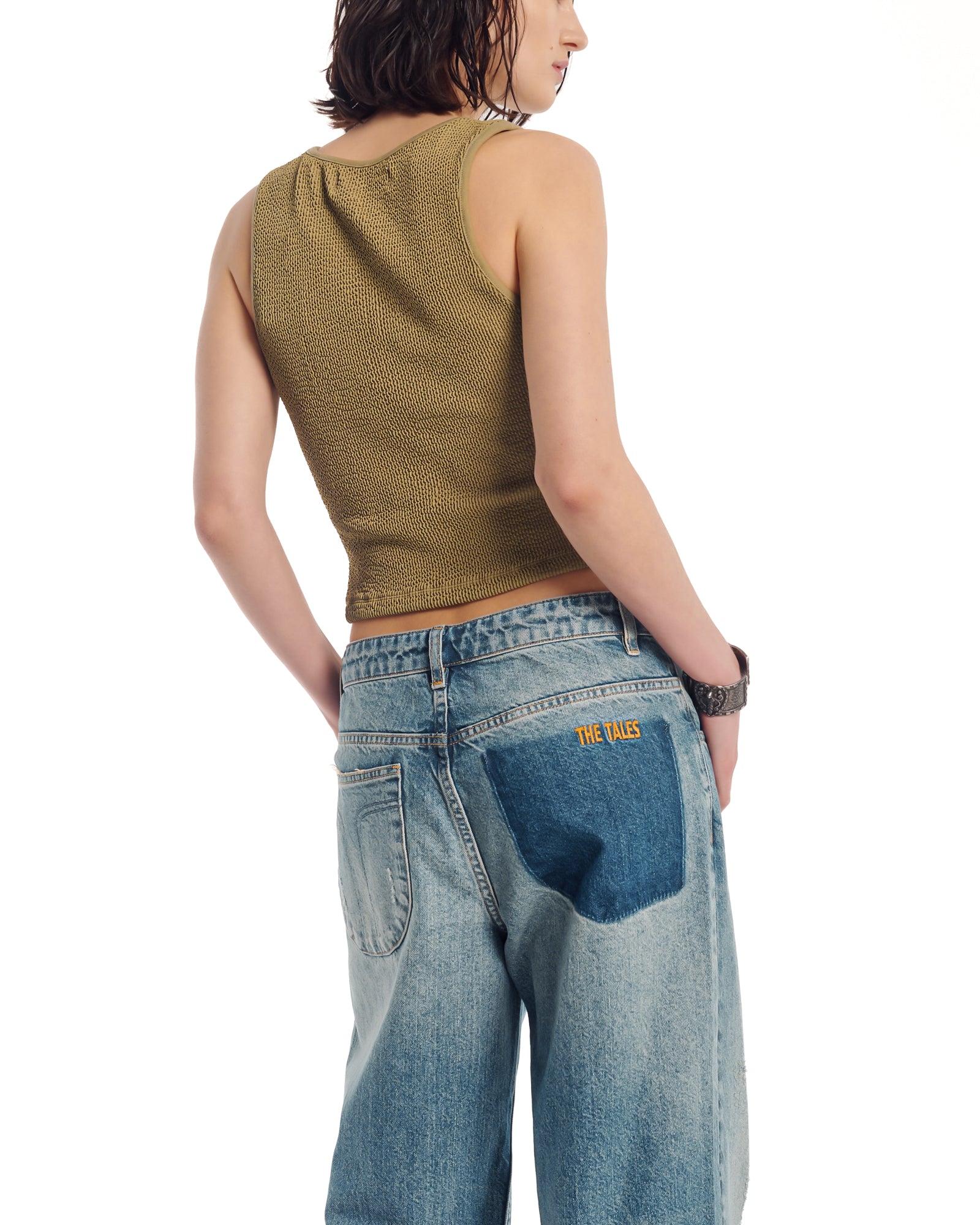 The Tales Rolled Waist Denim jean