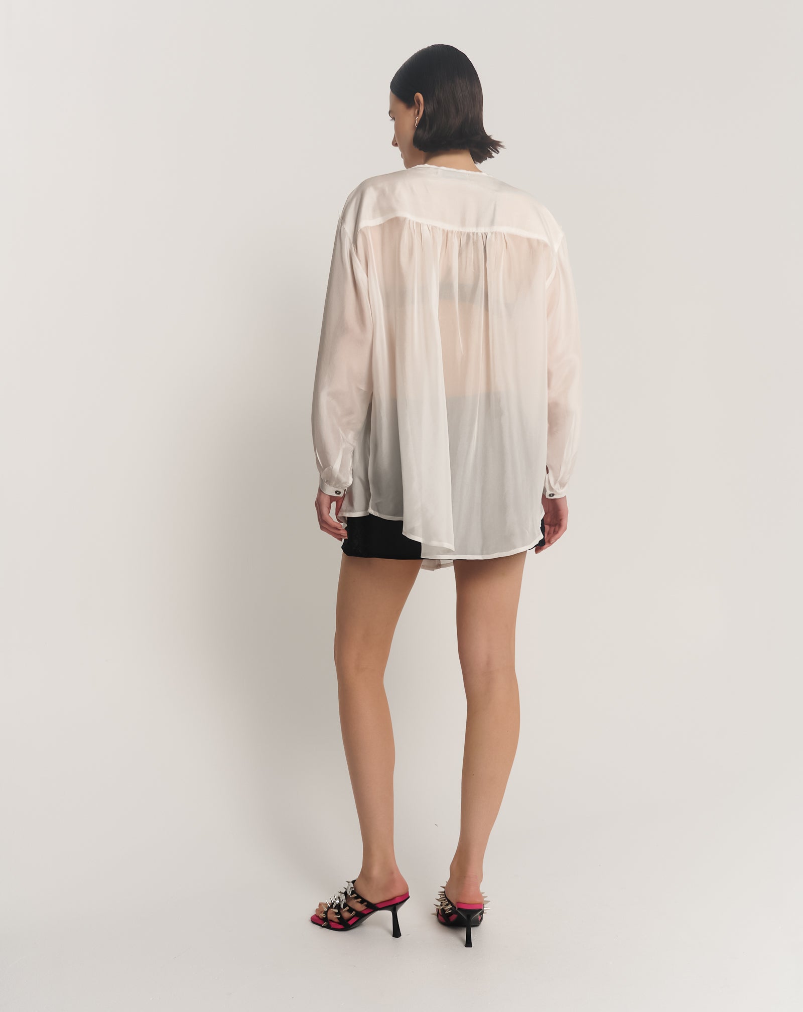 詩人シルク羽二重ロングライントップ