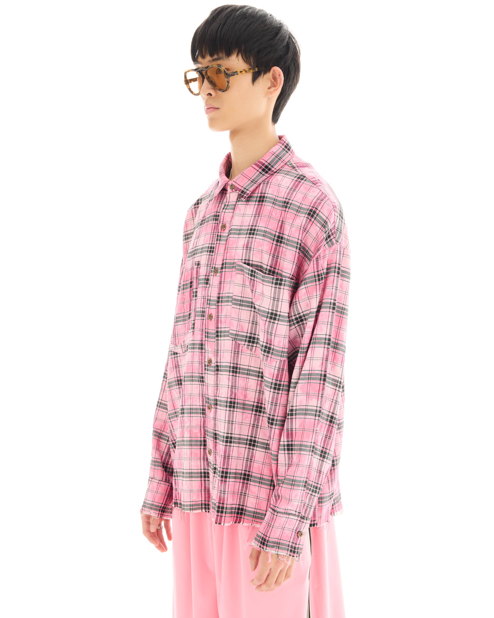 Washed Oversized Willow Check Shirt