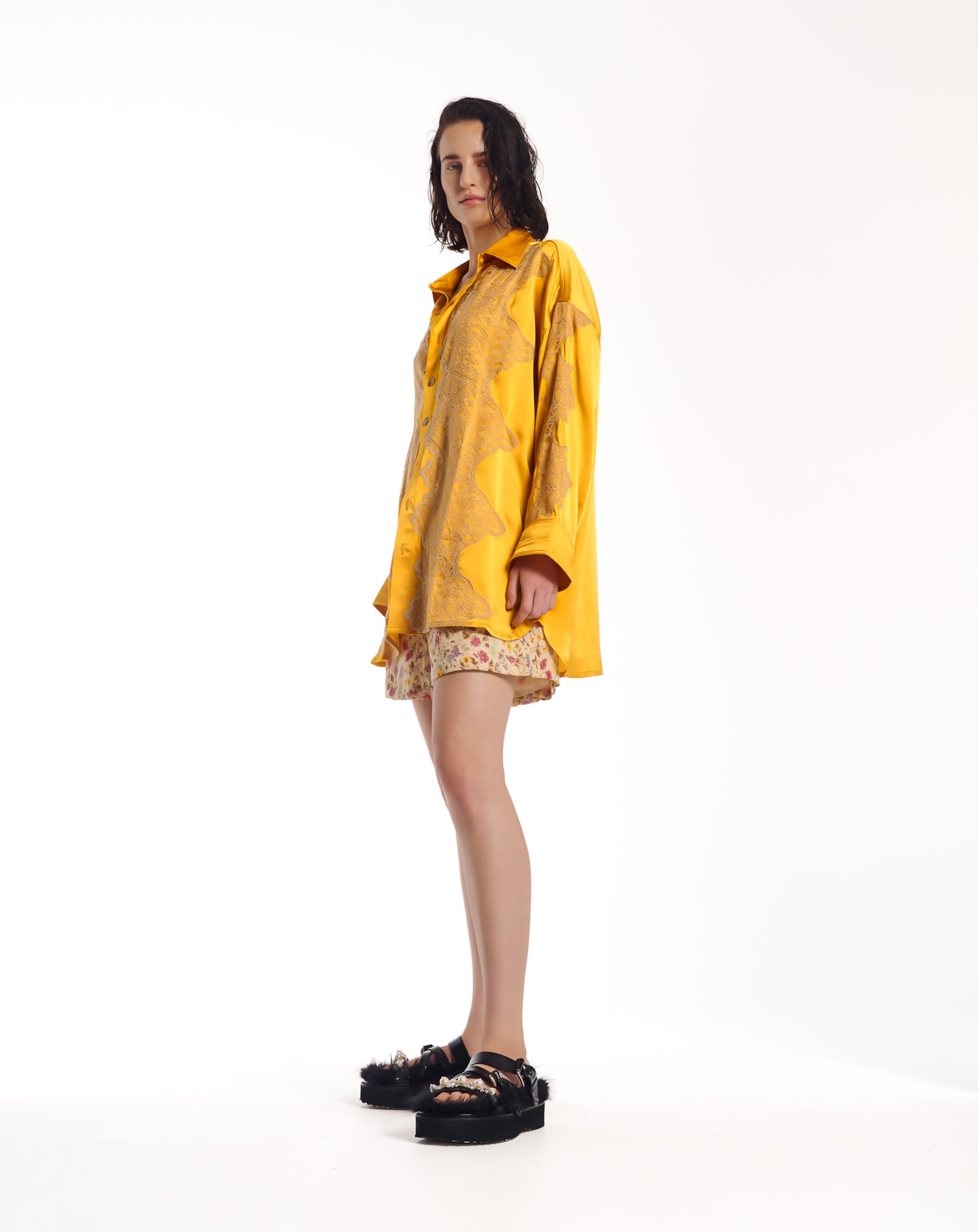 Dixie Satin and Chantilly Lace Shirt