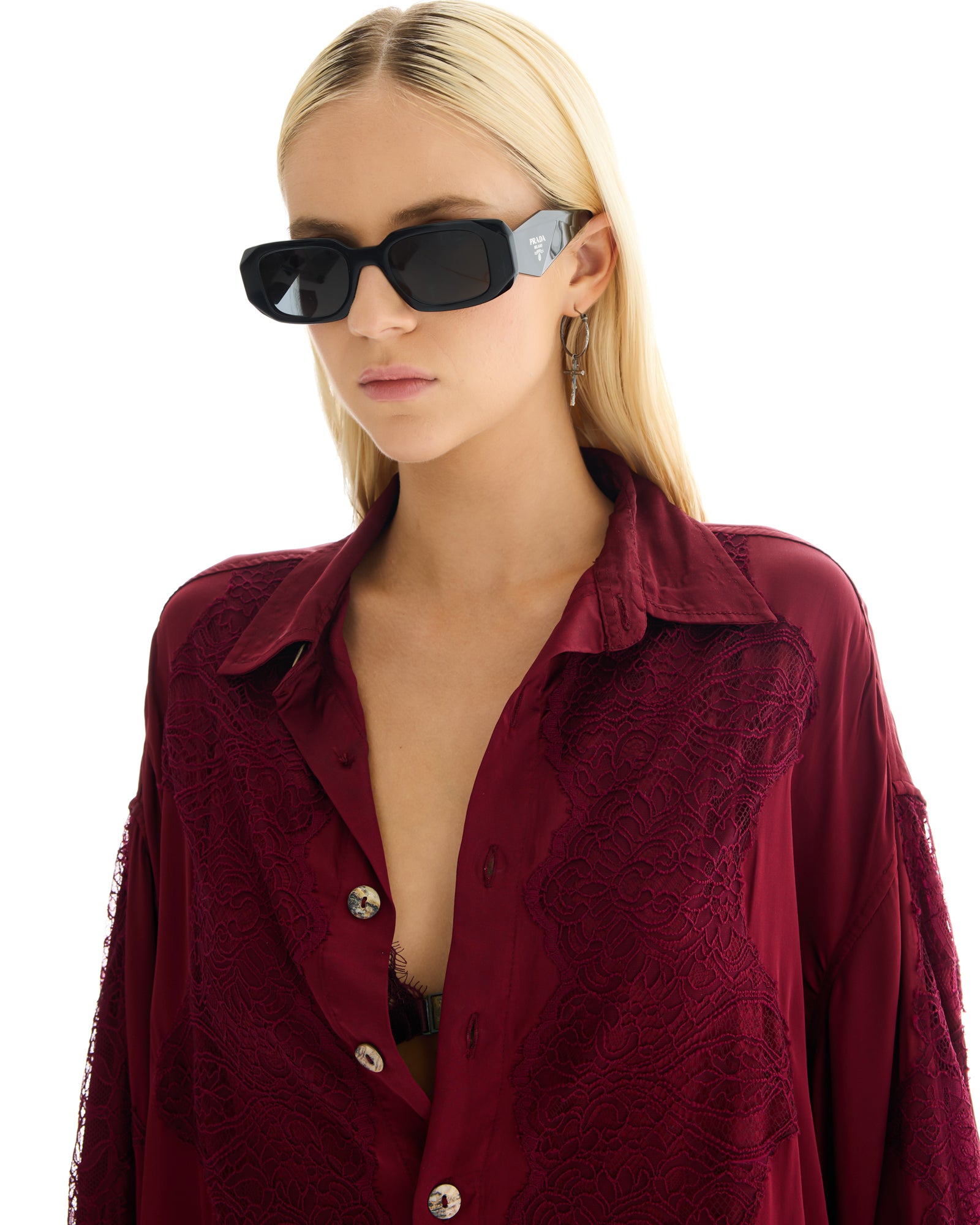 Dixie Satin and Chantilly Lace Shirt