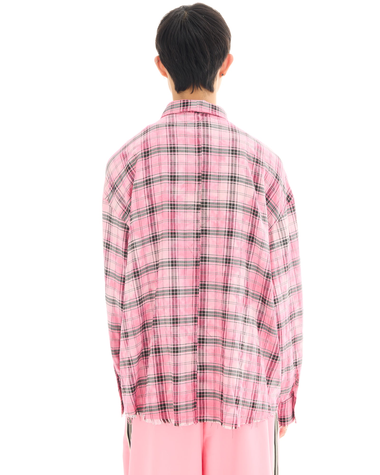 Washed Oversized Willow Check Shirt THE TALES