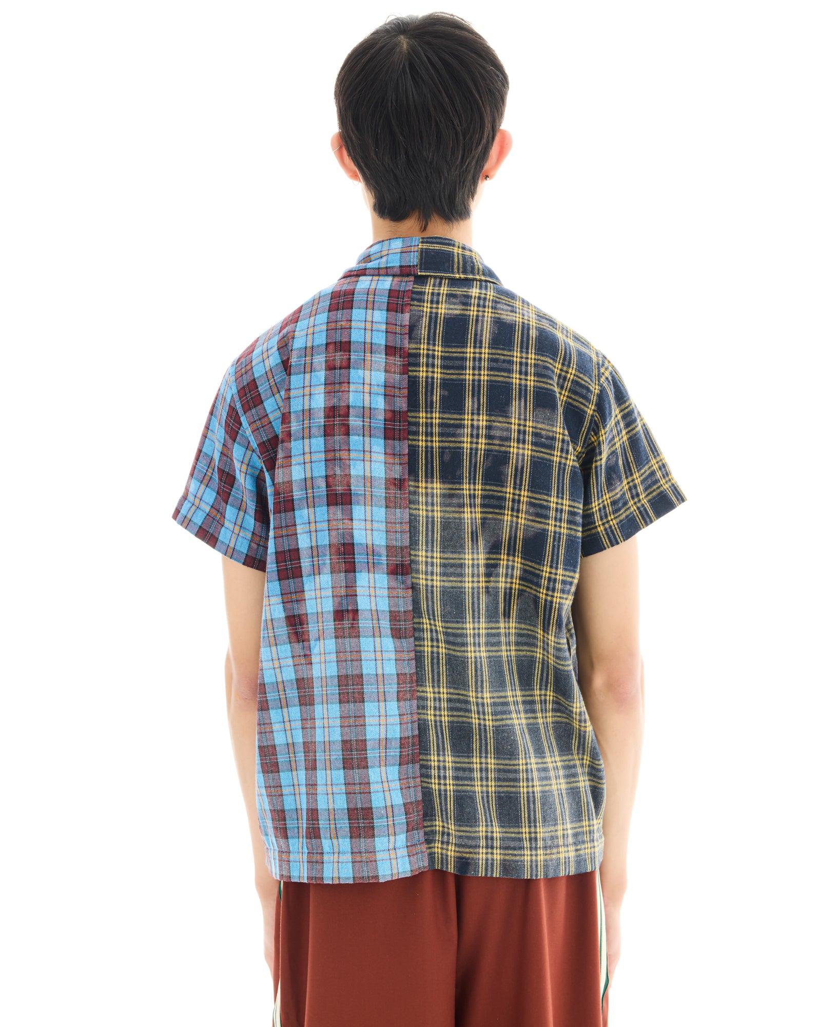 Half n Half Flannel Camp Shirt