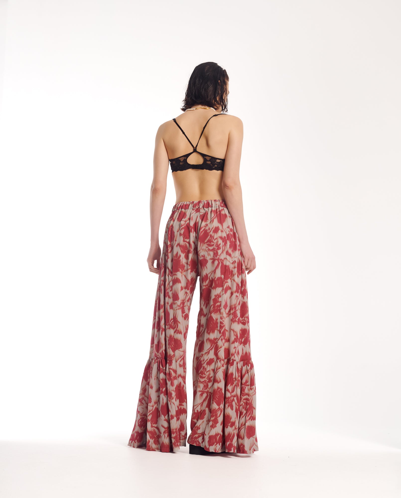 Italian Rose Crepe Florence Pants