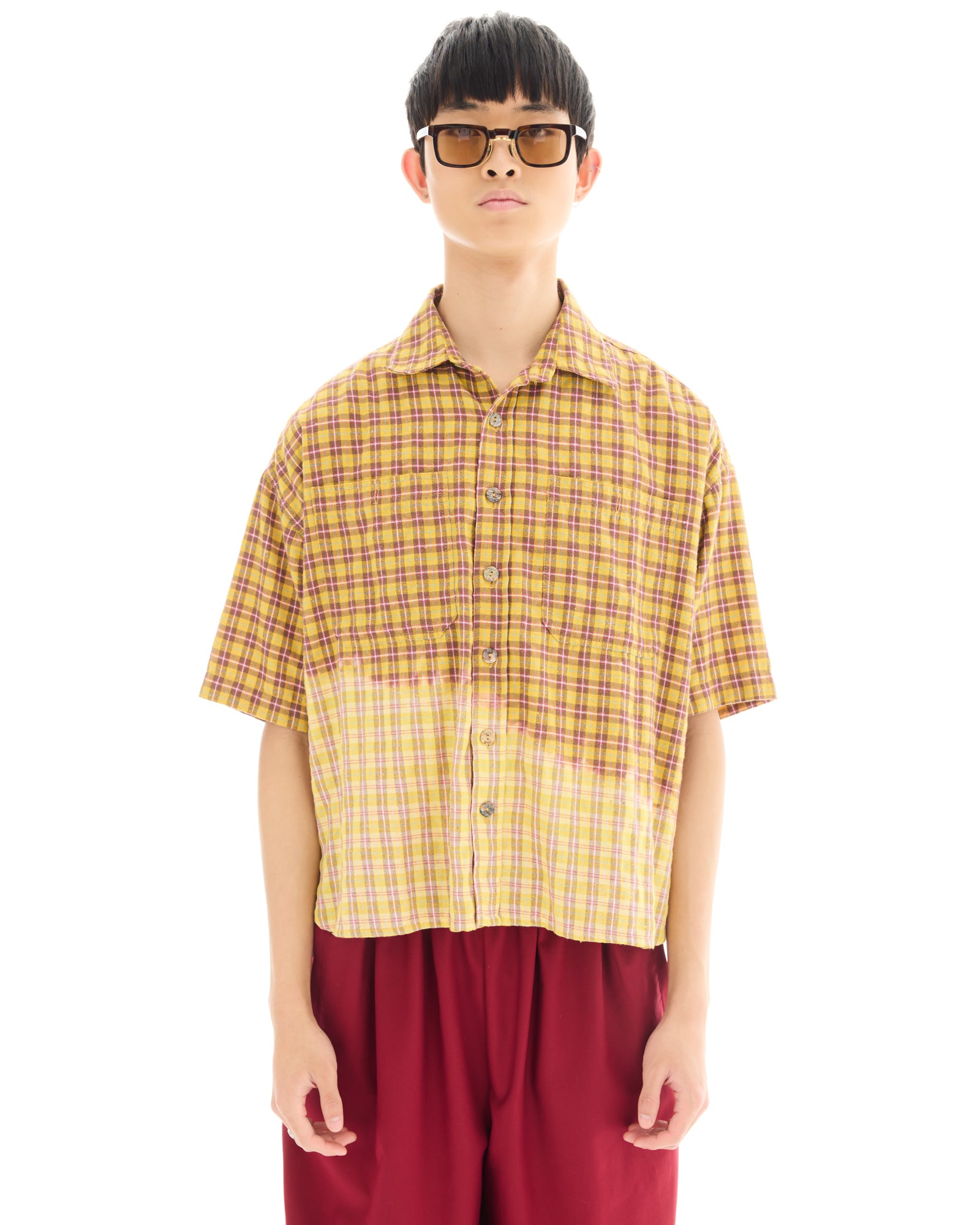 Fear And Loathing Bleached Check Shirt