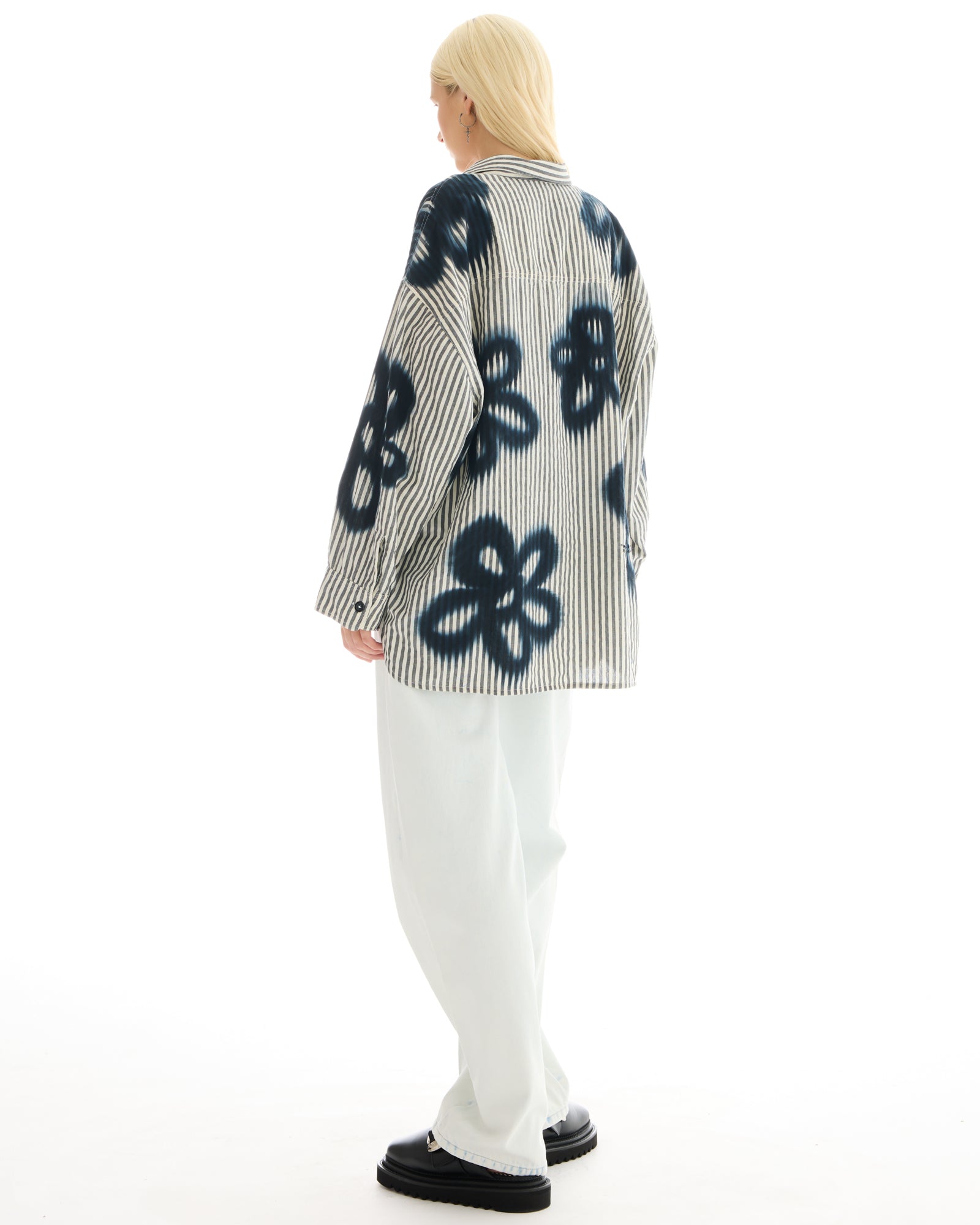 Floral Street Hand Spray Stripe Shirt