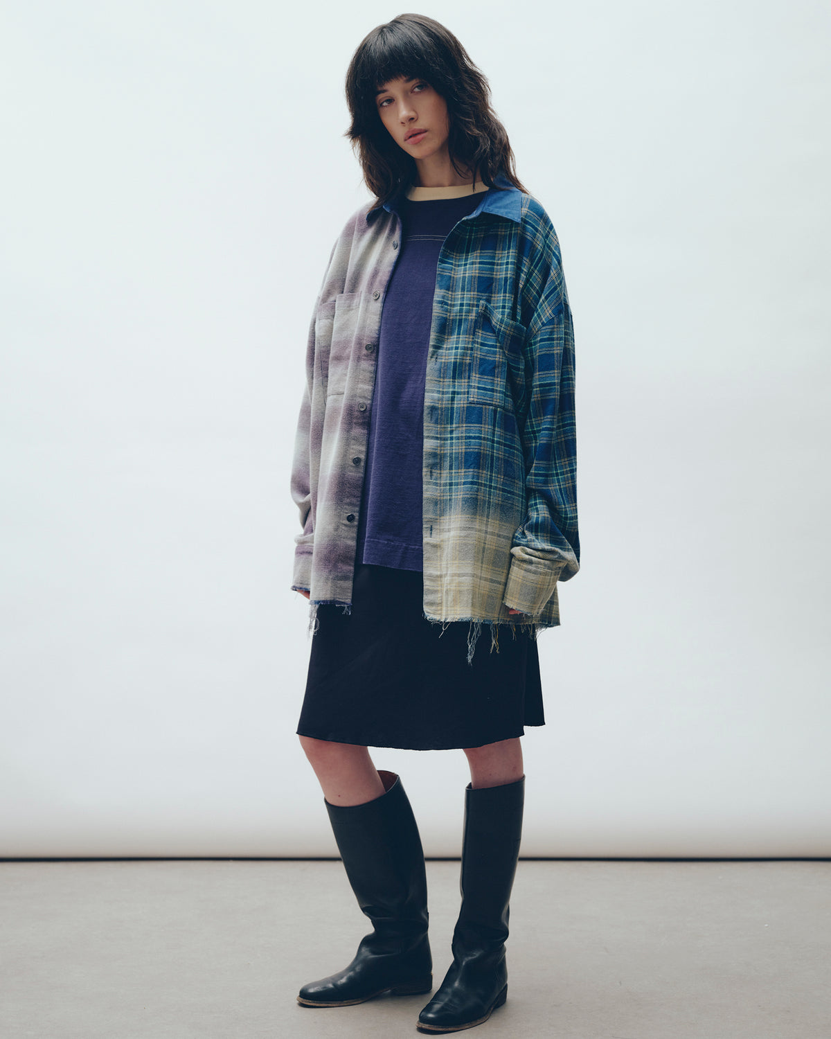 Half N Half Flannel Shirt THE TALES