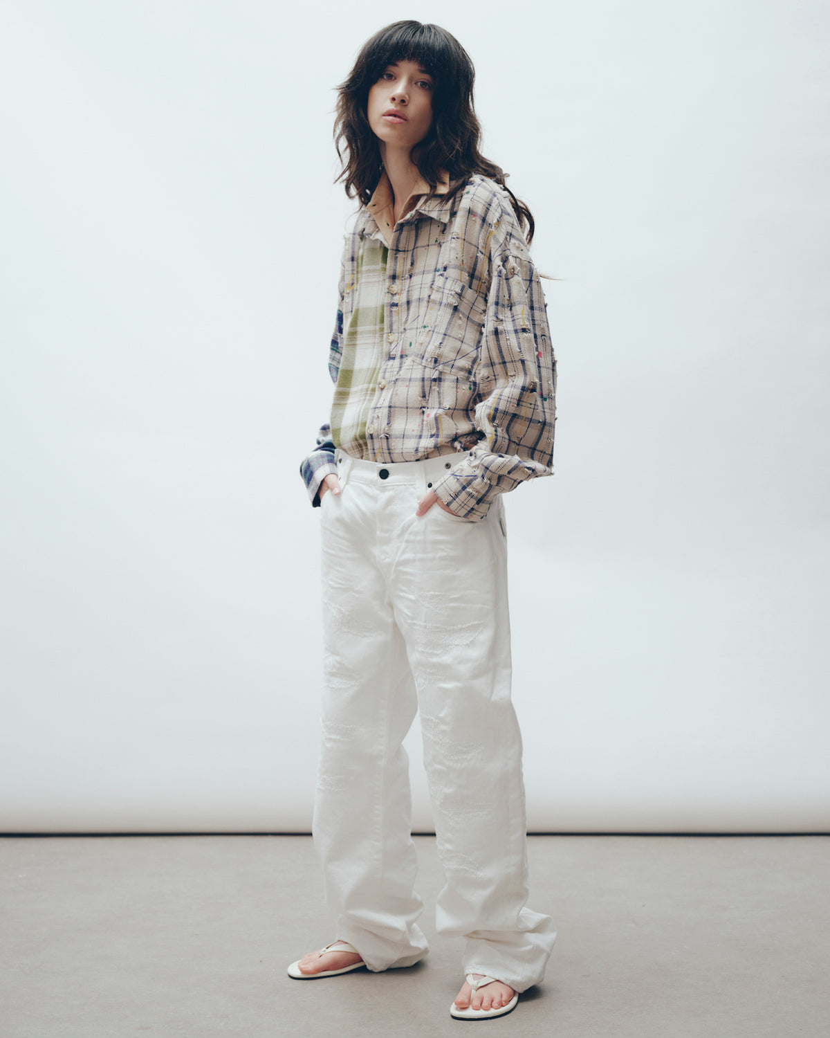 Reworked And Painted Flannel Shirt THE TALES