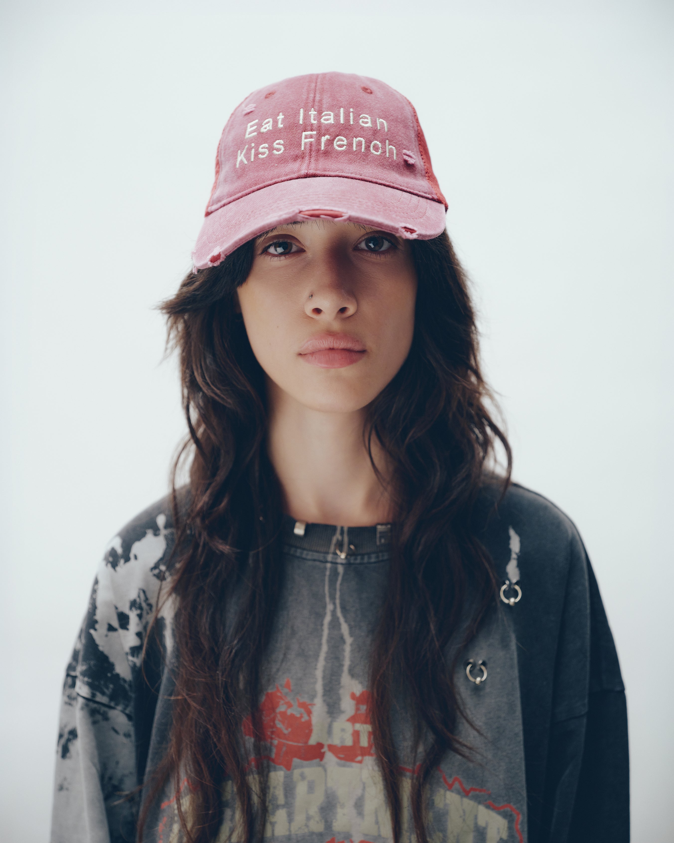 Eat Italian Kiss French Trucker Cap THE TALES