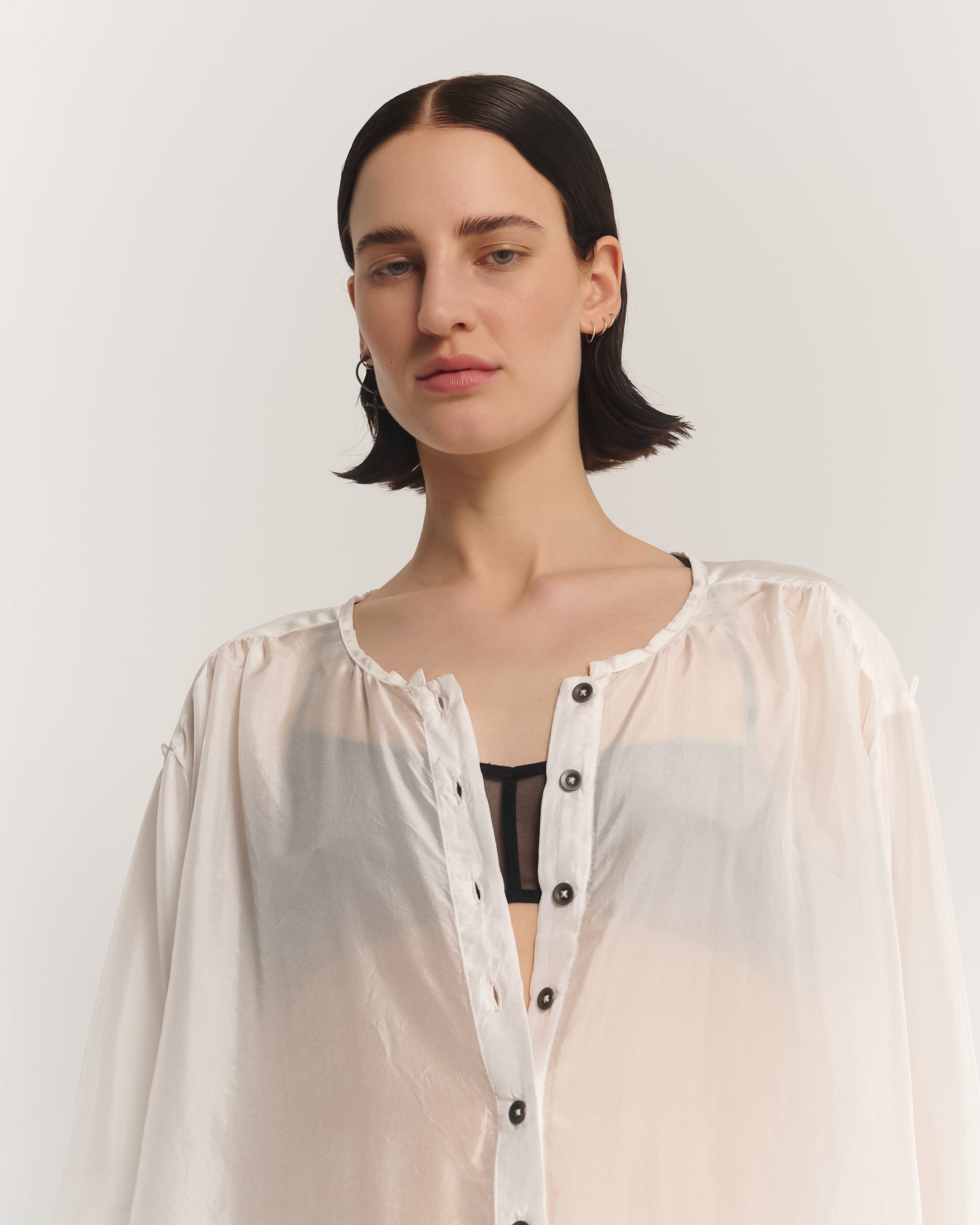 詩人シルク羽二重ロングライントップ