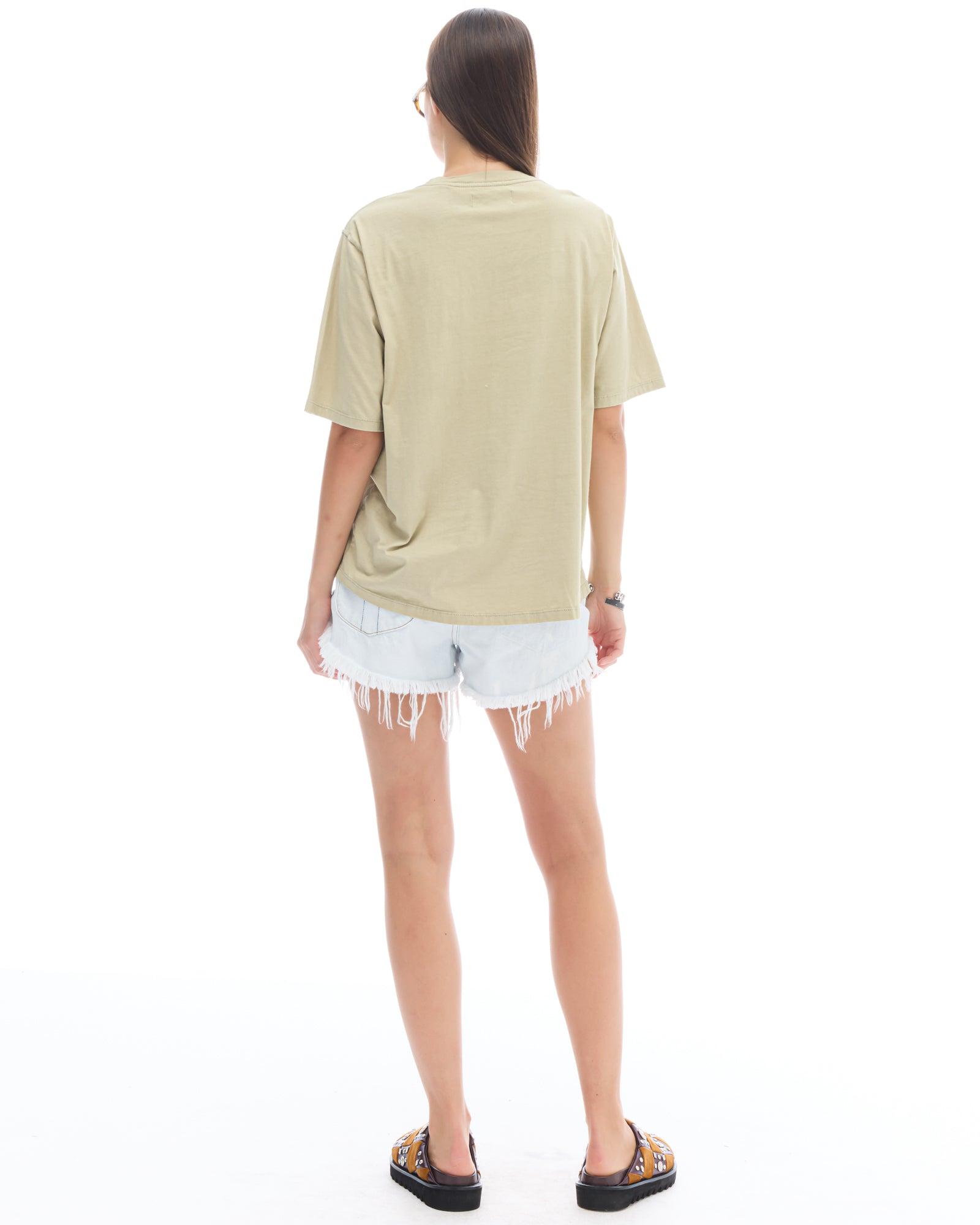 クロシェフラワーTシャツ