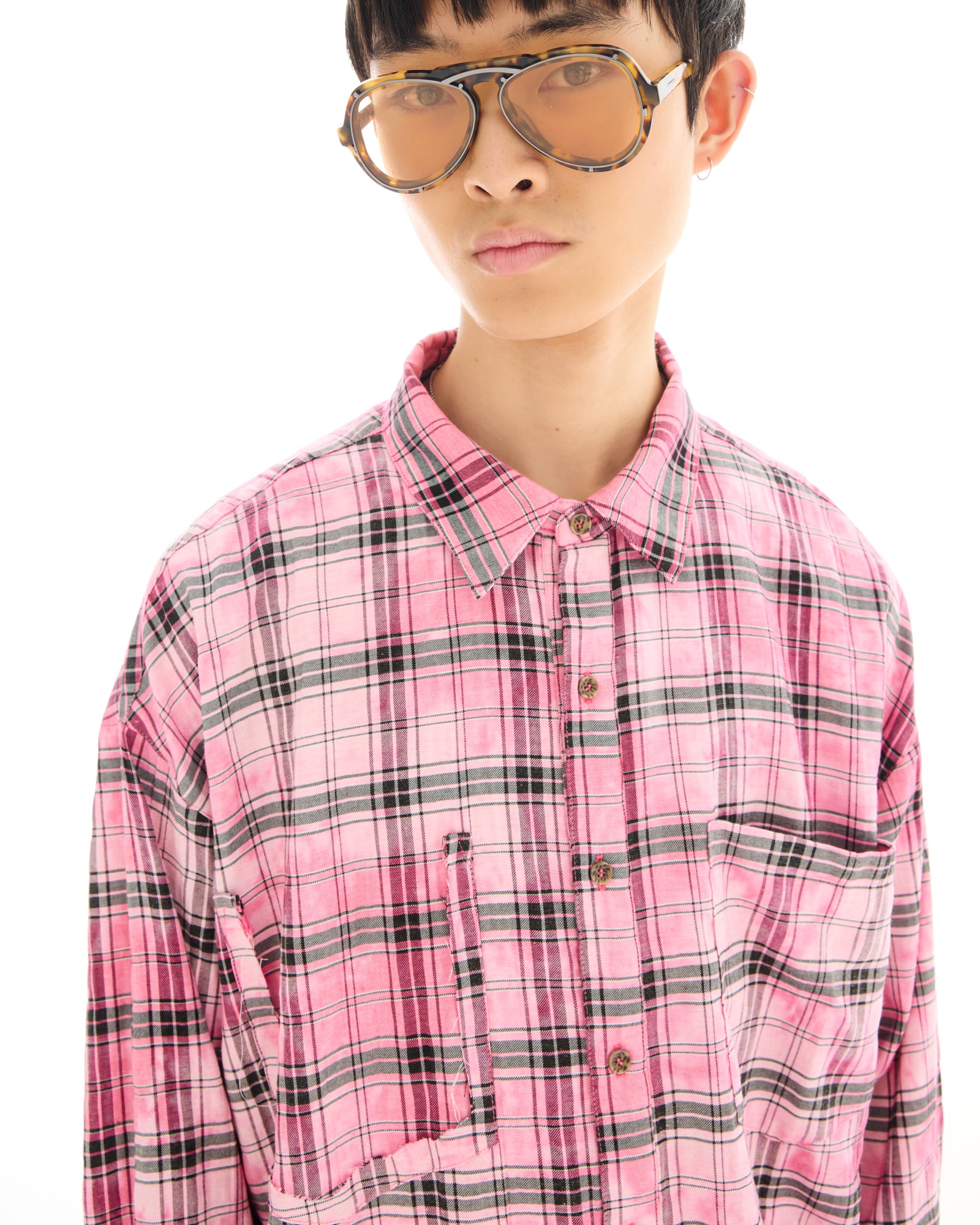 Washed Oversized Willow Check Shirt