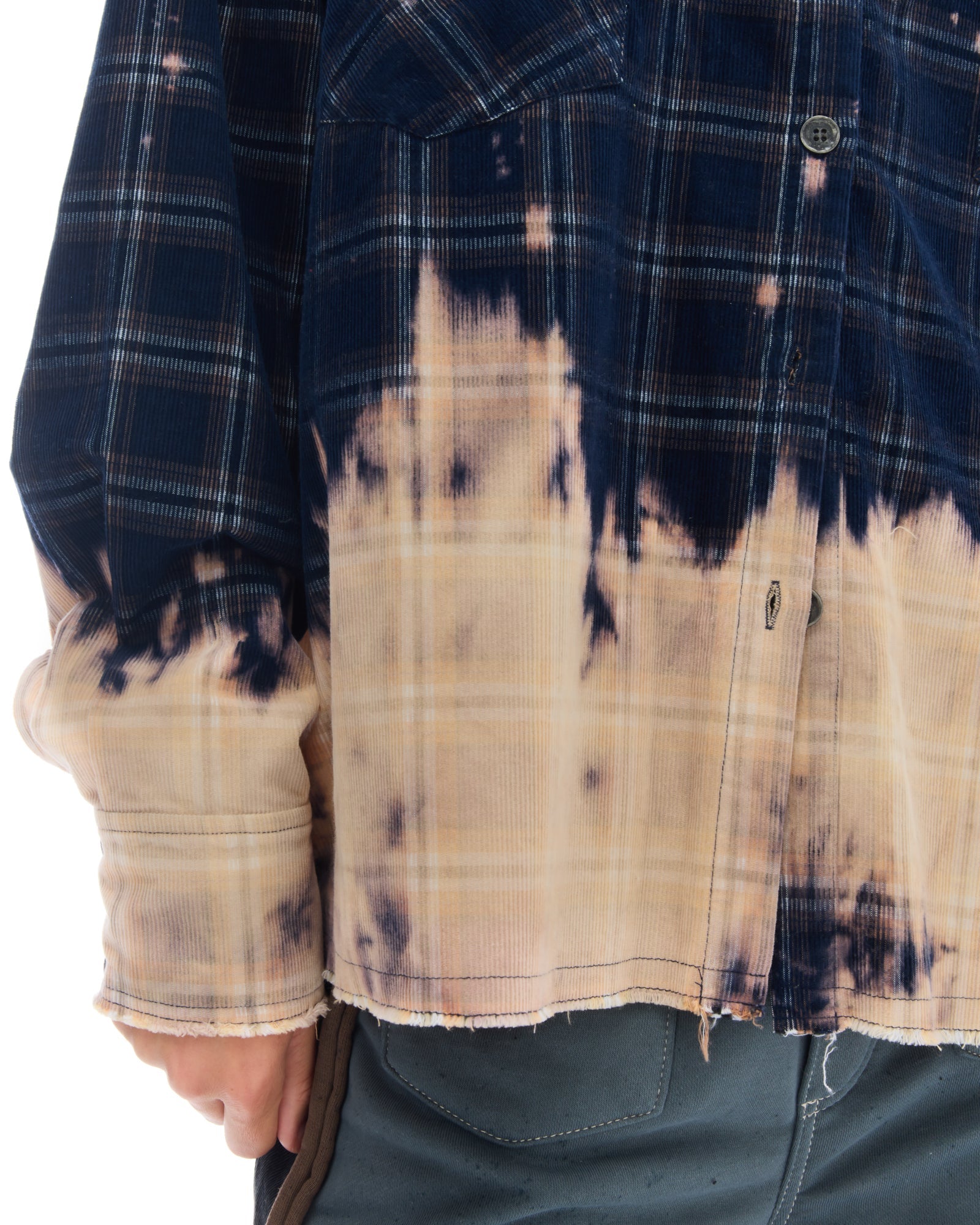 Bleached Check Cord Shirt THE TALES