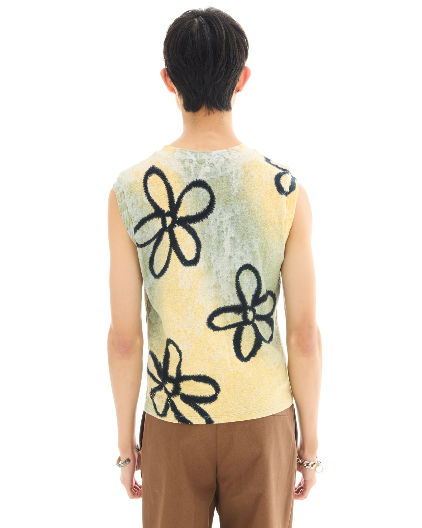 Hand Dyed Floral Street Hemp Tank