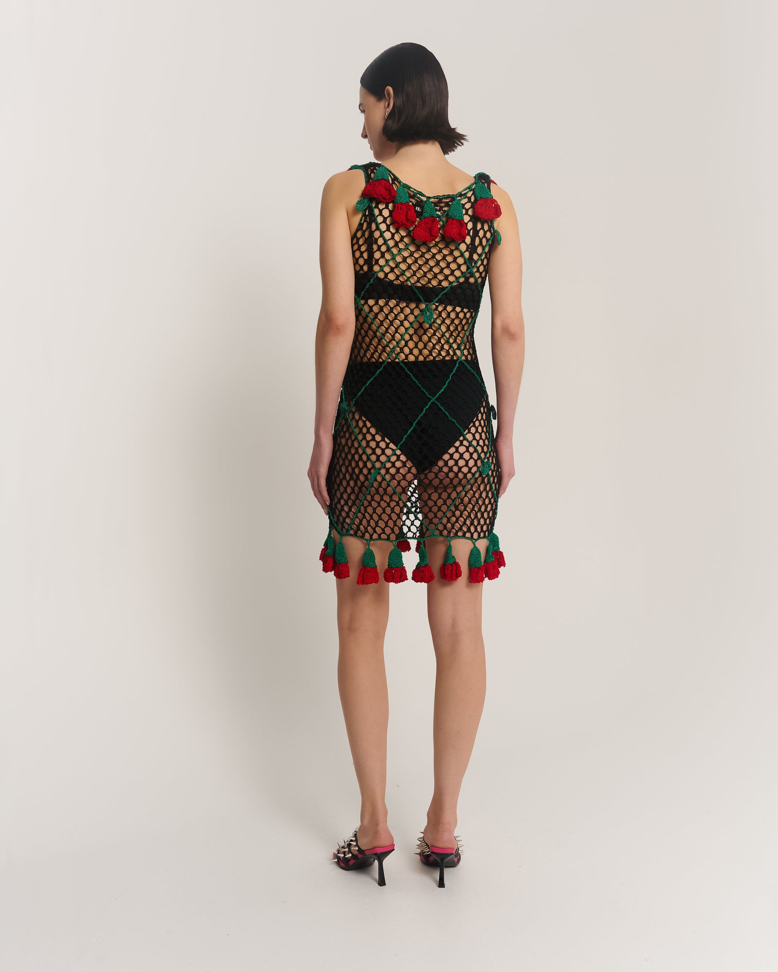 Couture Rose Hand Crochet Slip Dress
