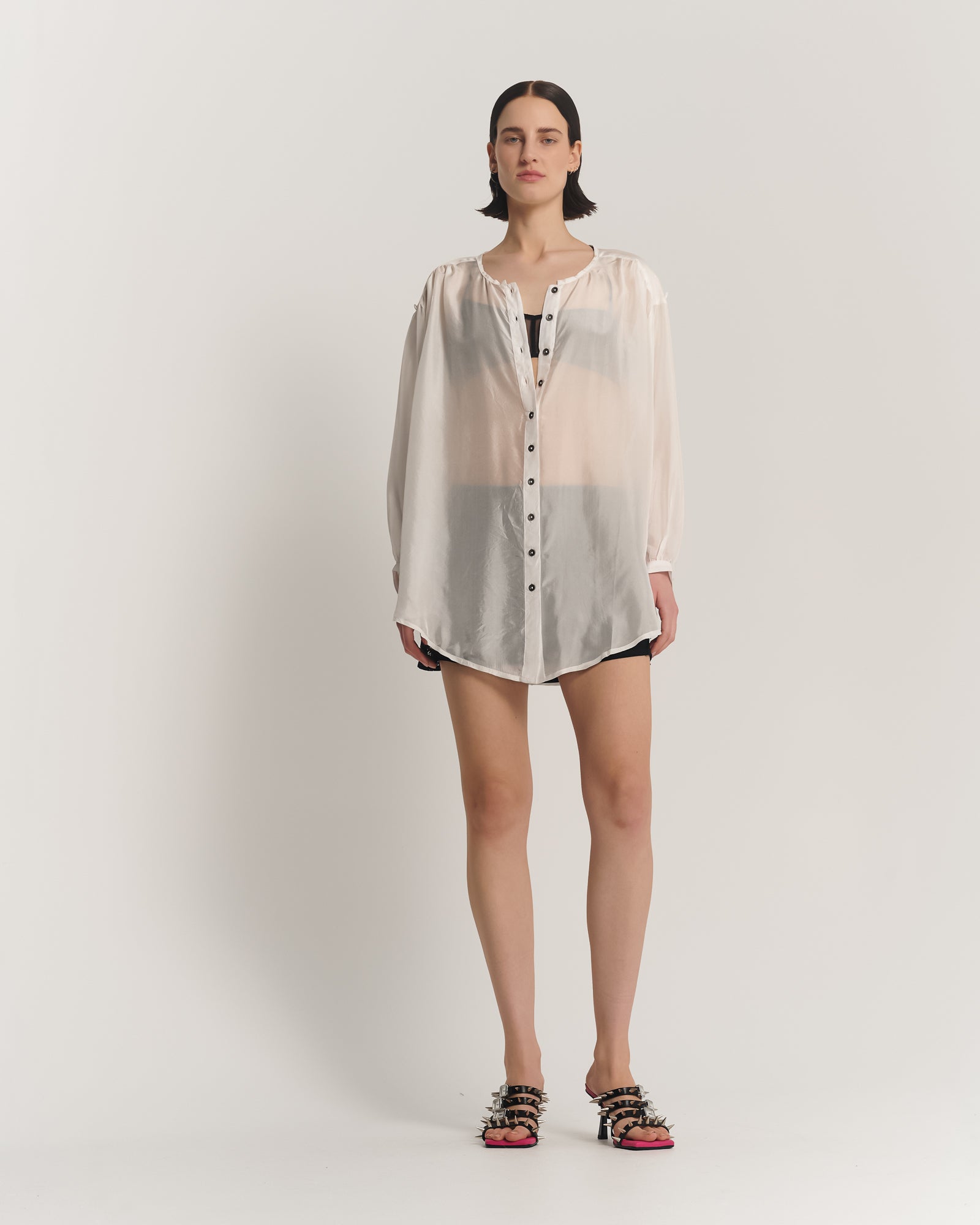 詩人シルク羽二重ロングライントップ