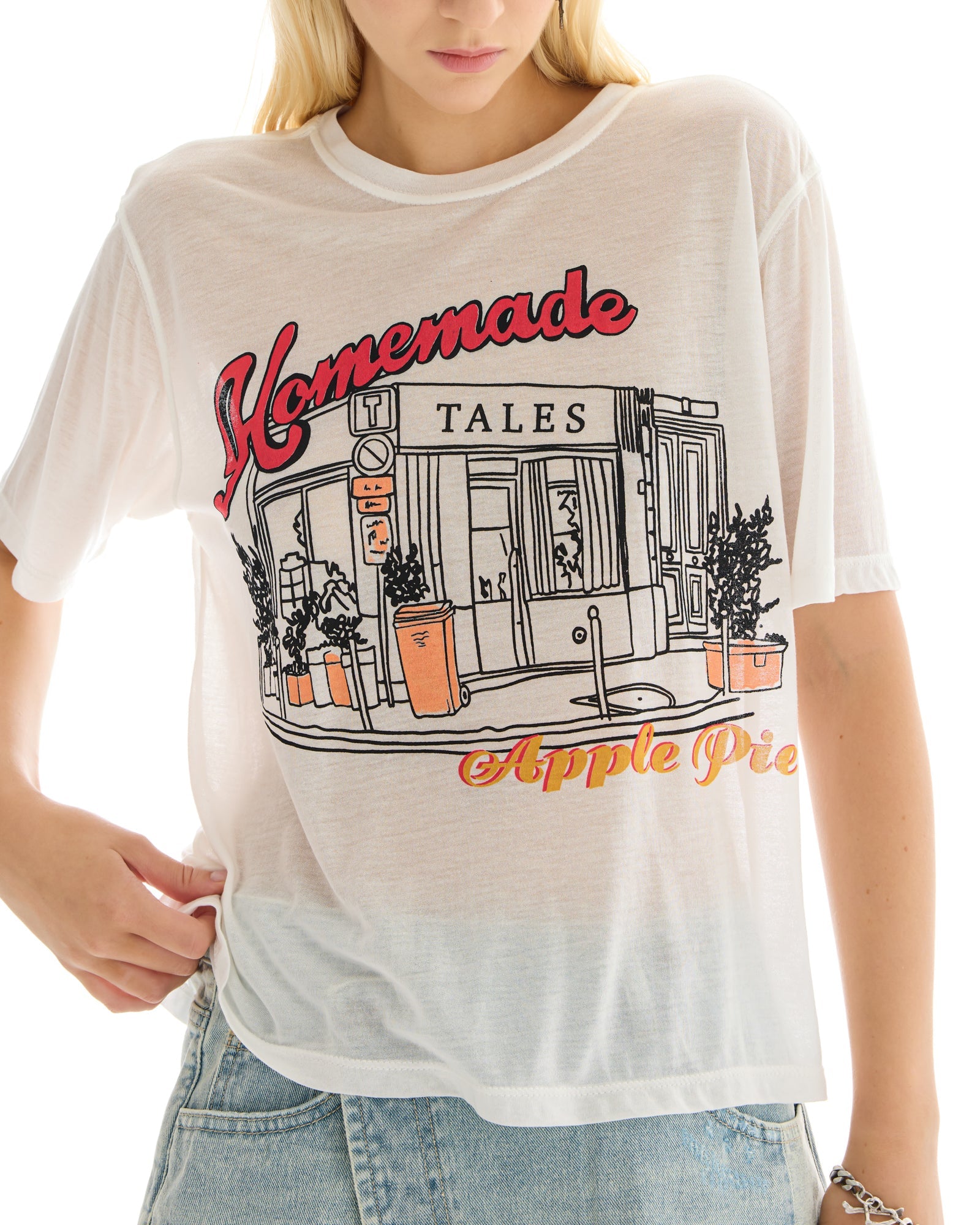 Tales Cafe Retro Fit Tee by THE TALES - product photo