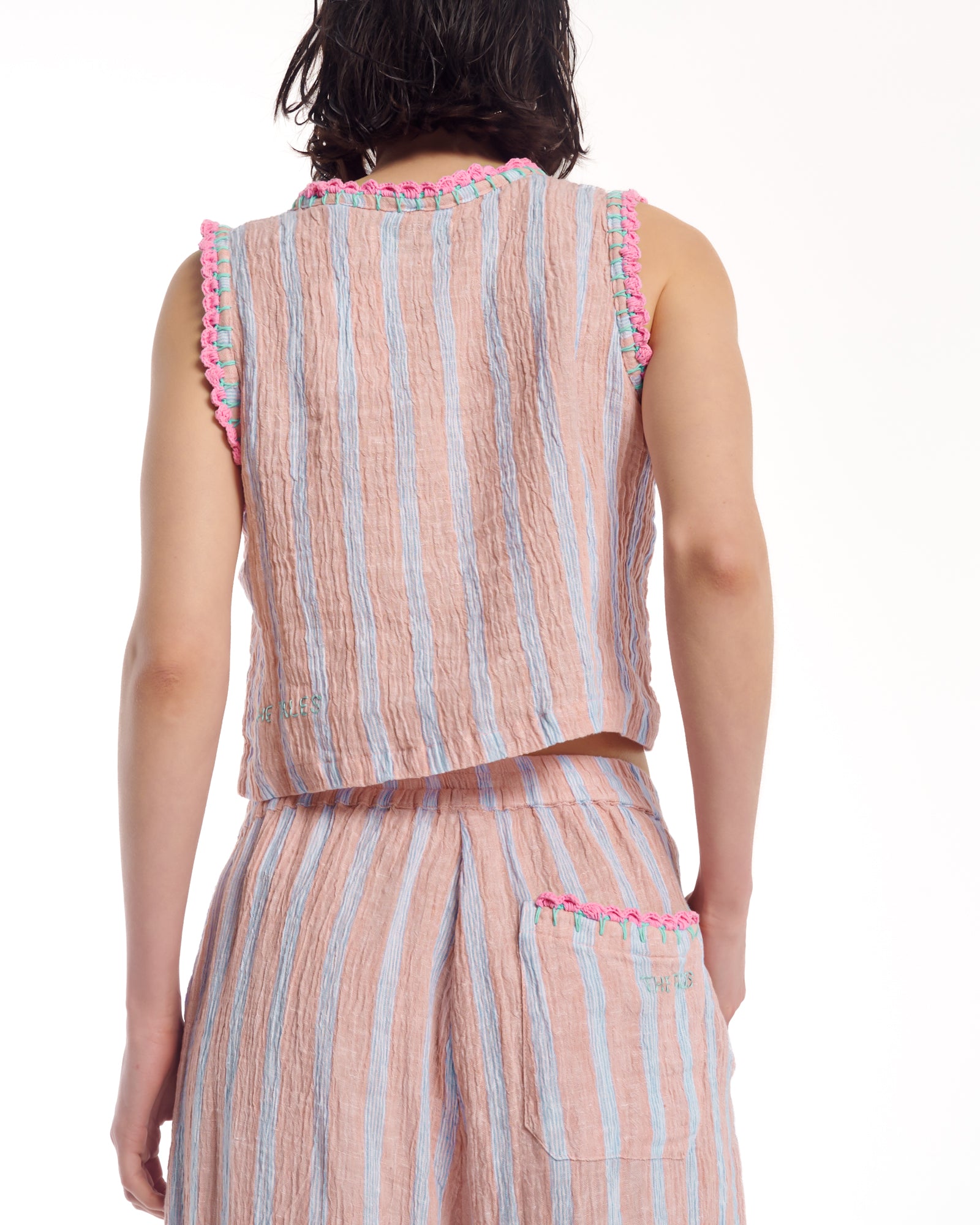 Hand Crochet Keyhole Top
