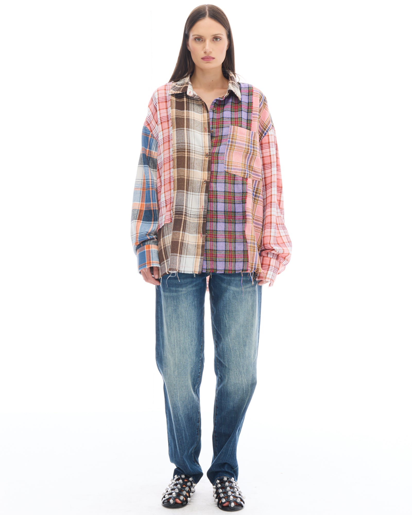 Old Faithful Jeans mit verdrehten Nähten