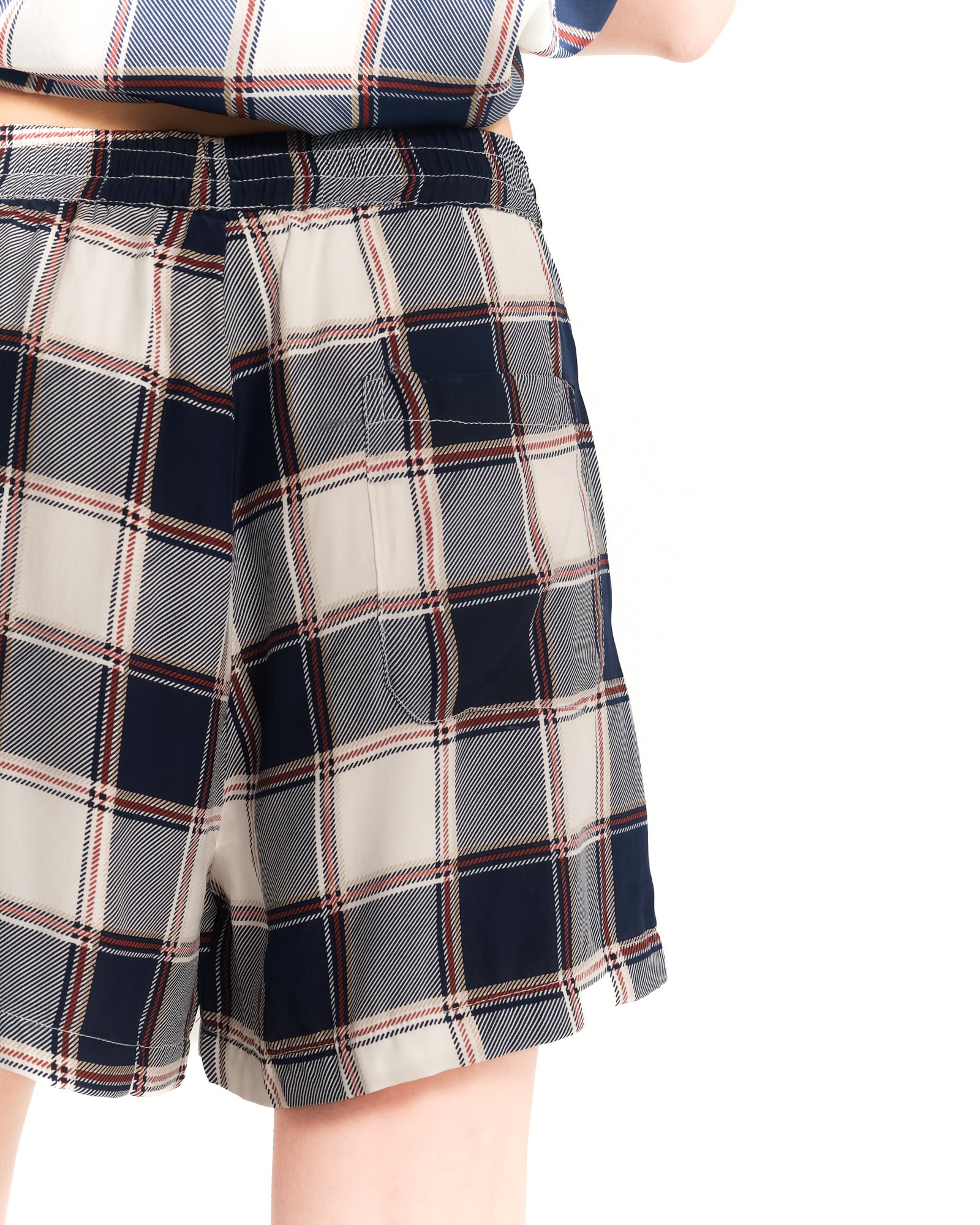 Silk Check Boxer Short