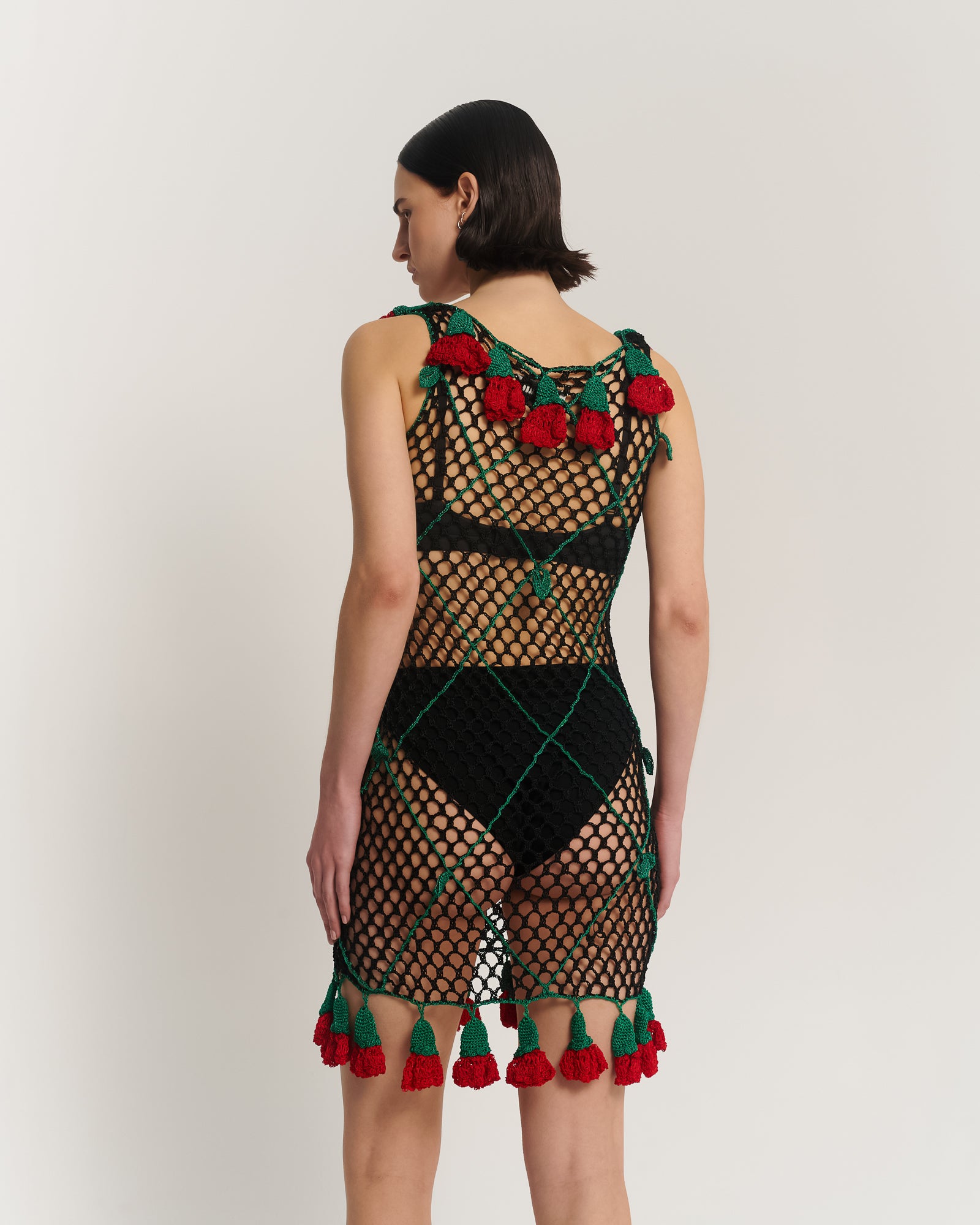 Couture Rose Hand Crochet Slip Dress