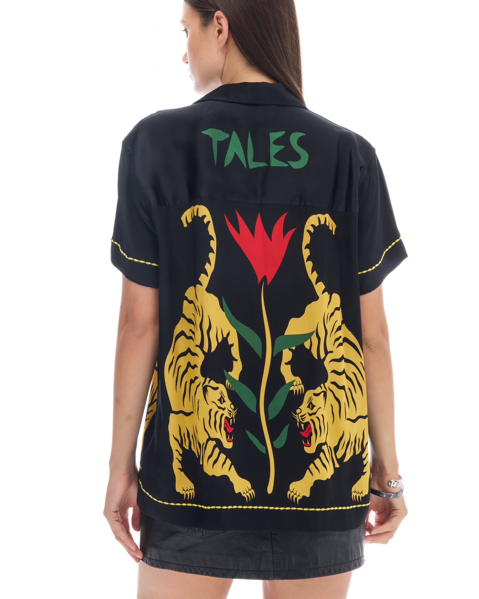 Seidenhemd „Crouching Tiger“