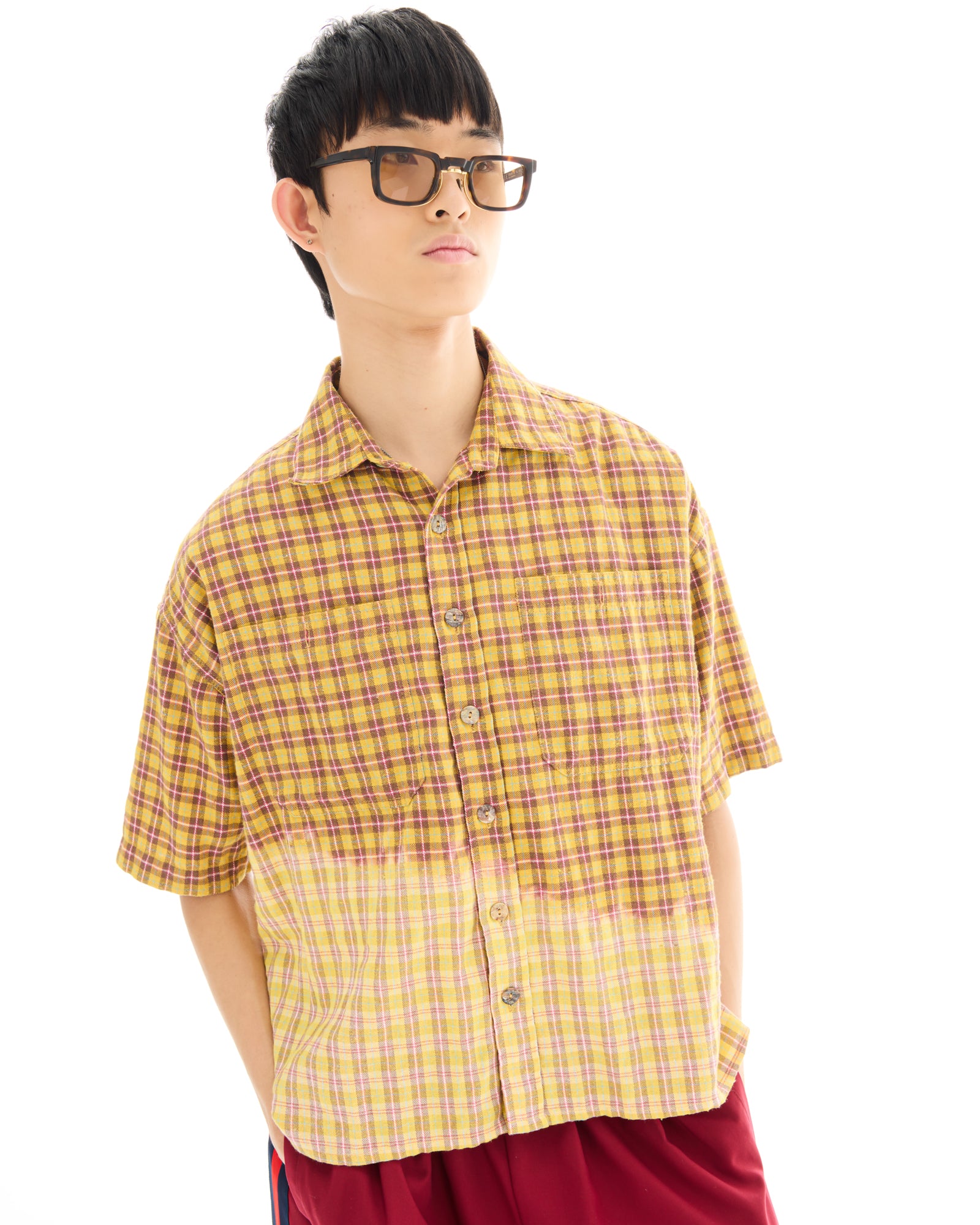 Fear And Loathing Bleached Check Shirt