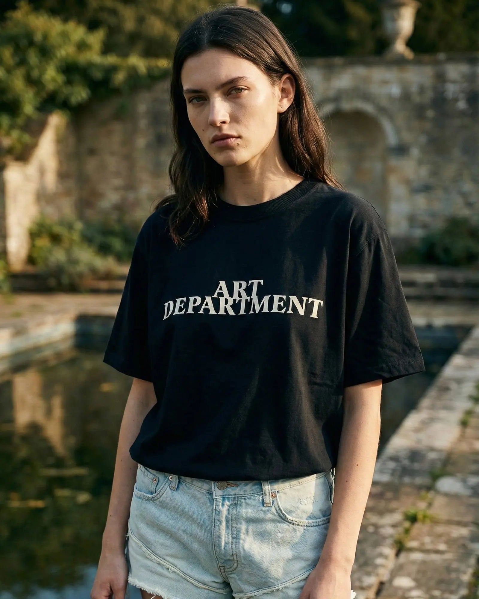 Art Department Tee by THE TALES - black colorway, product photo