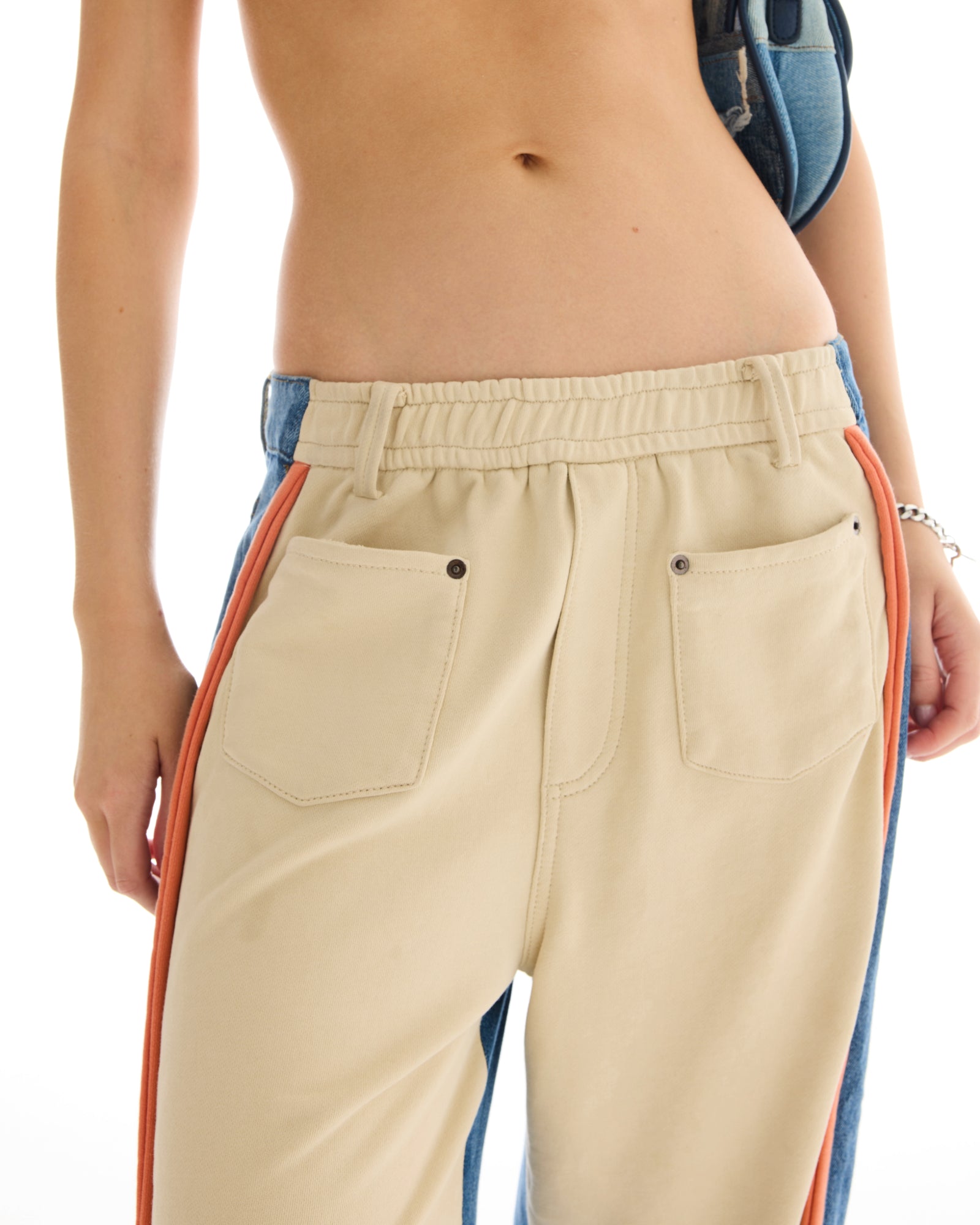 The Tales Denim Patched Sweat Jeans