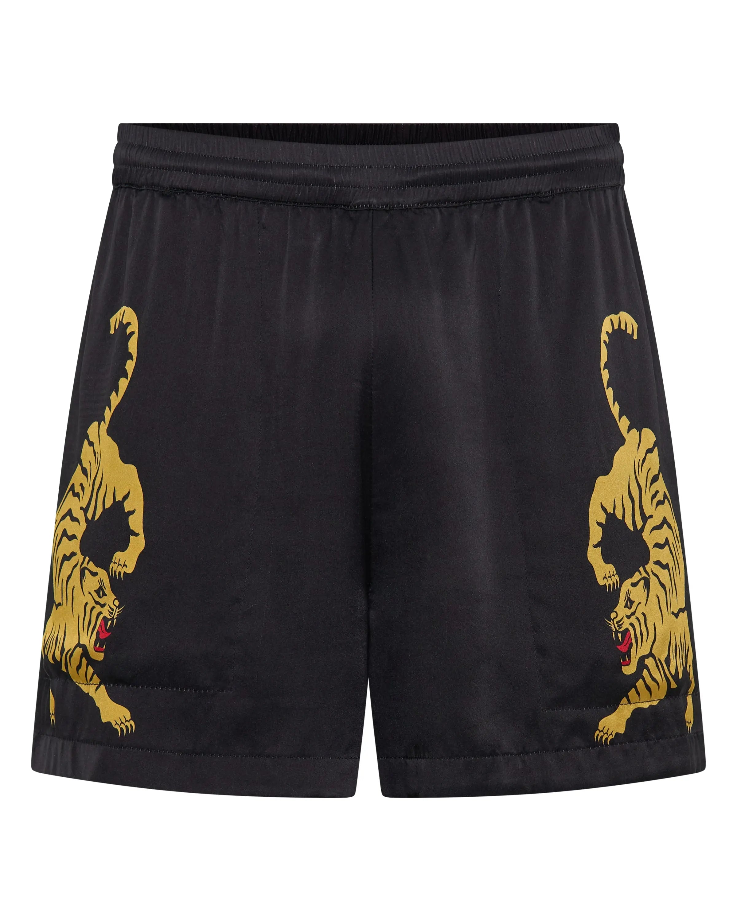 Silk Crouching Tiger Shorts by THE TALES - editorial shot