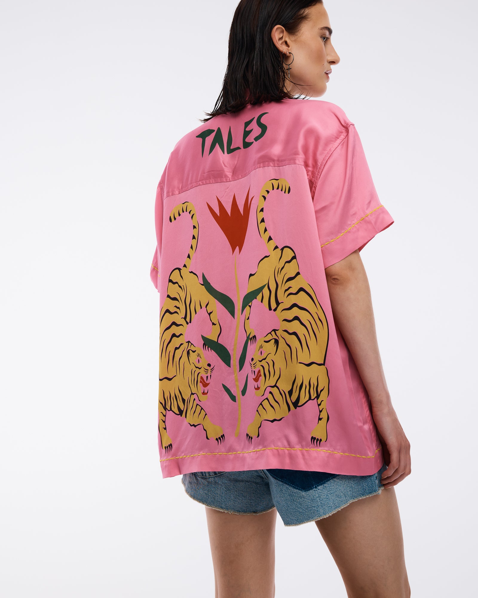 Crouching Tiger Washed Silk Shirt