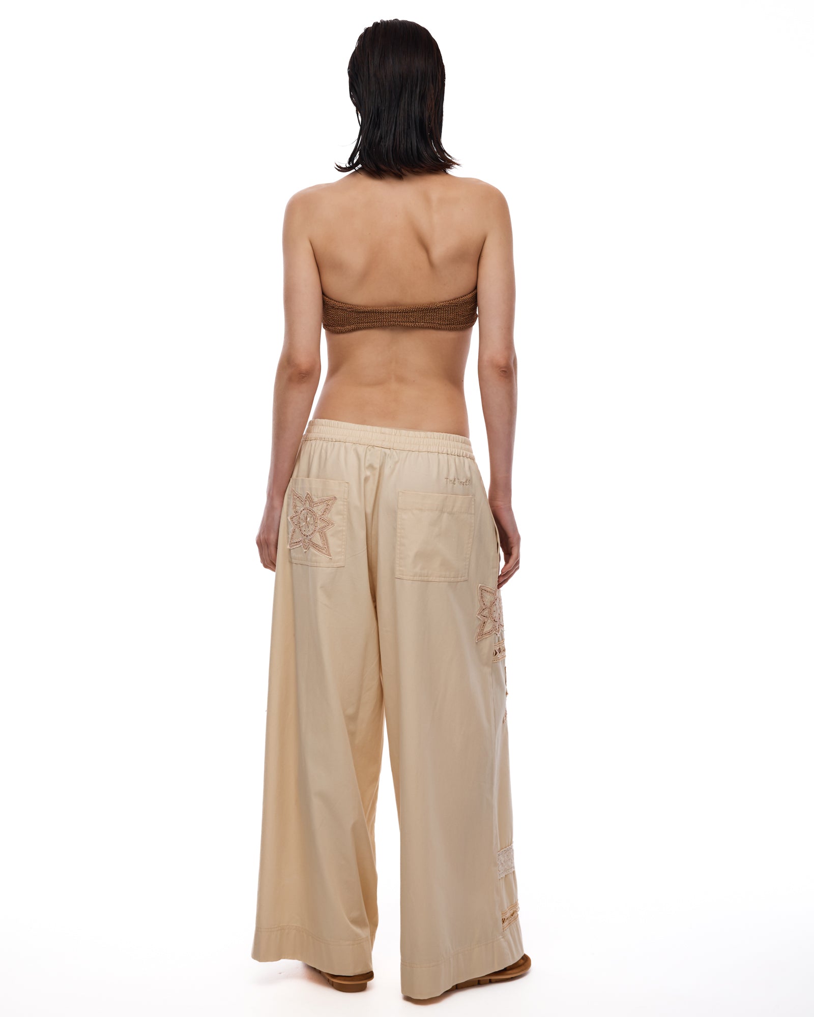 Amalfi Cotton And Lace Pants
