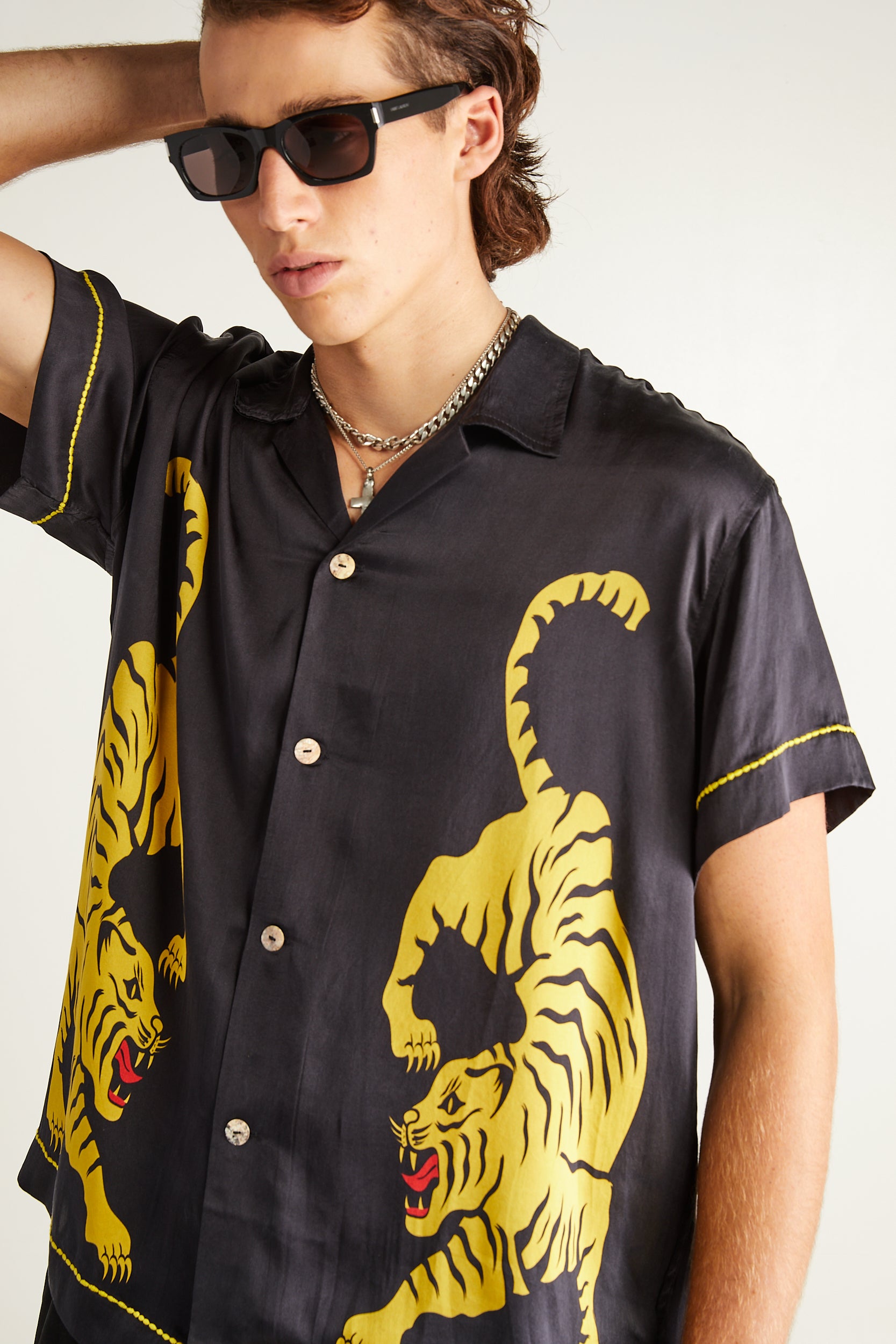 Crouching Tiger Silk Shirt