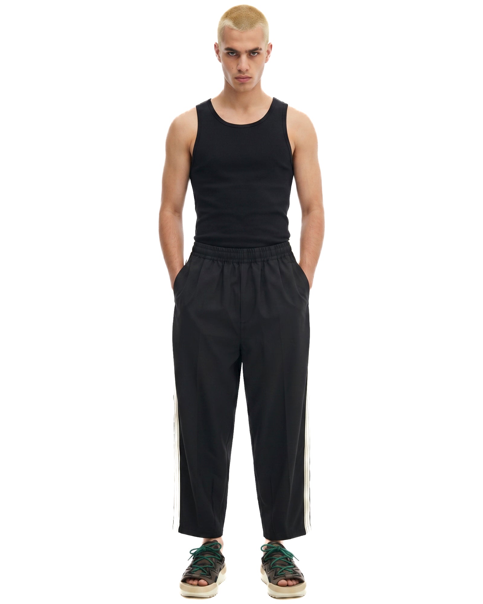 The Suited Harajuku Black Track Pant