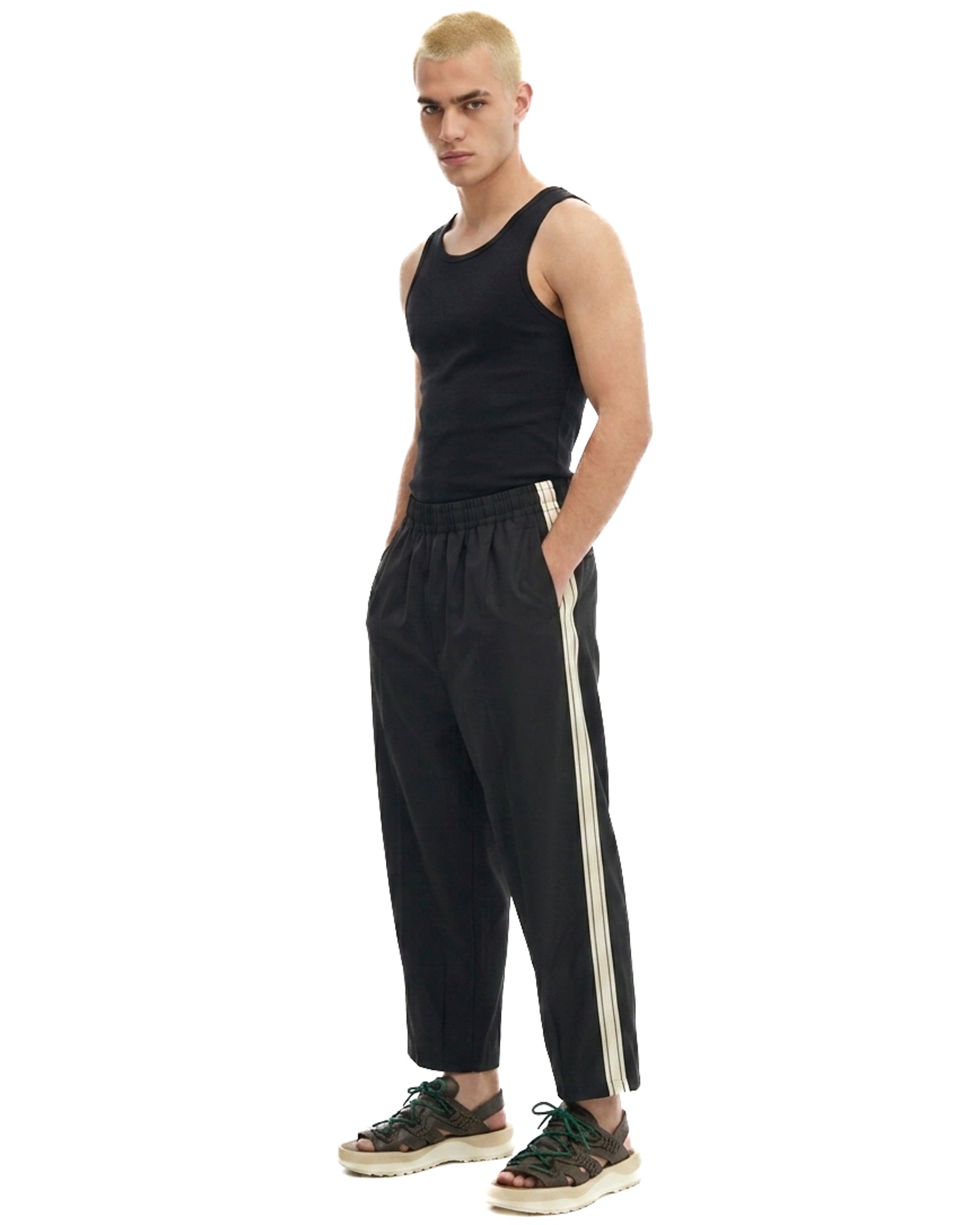 The Suited Harajuku Black Track Pant