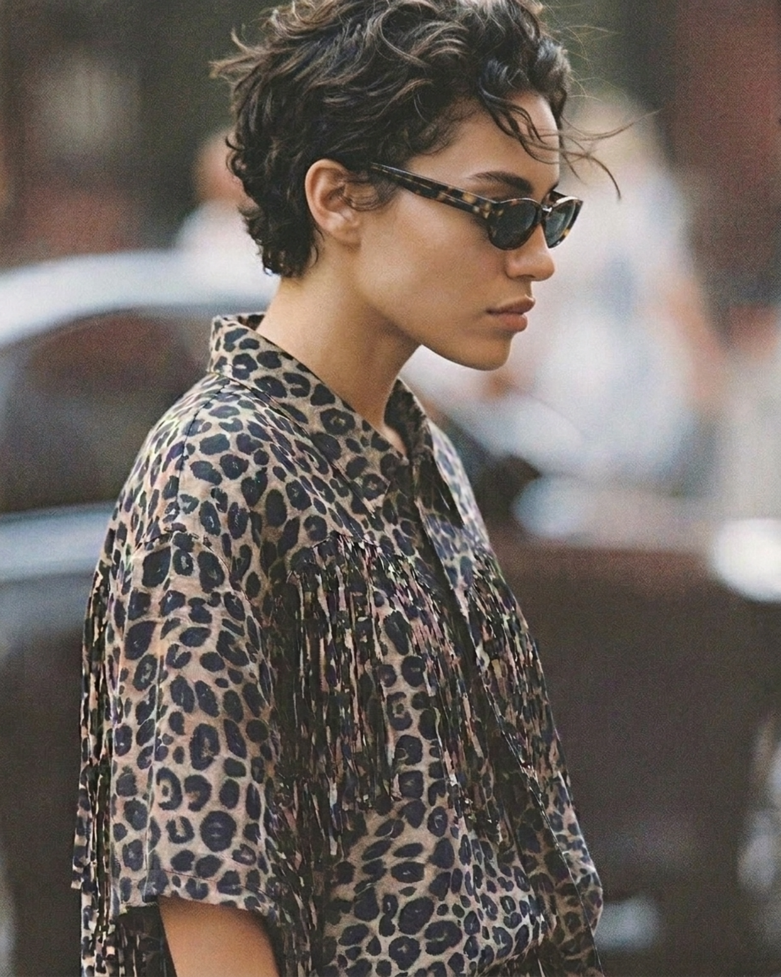 Ibiza Animal Fringed Shirt