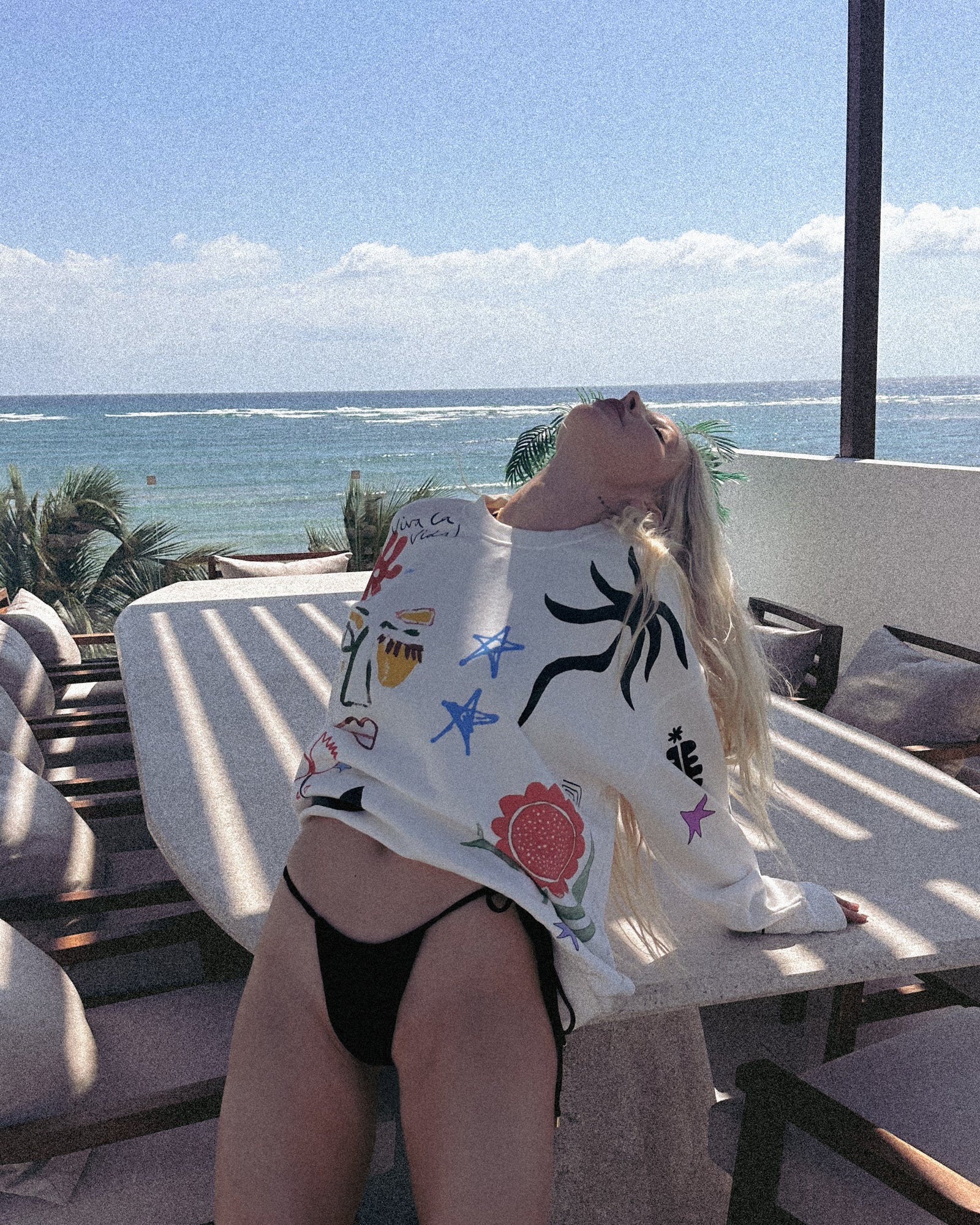 Illustrated Postcards Sweater