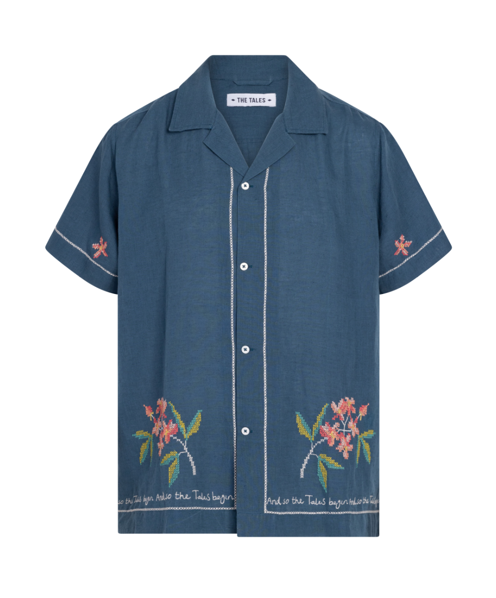 Flower Linen Truck Shirt
